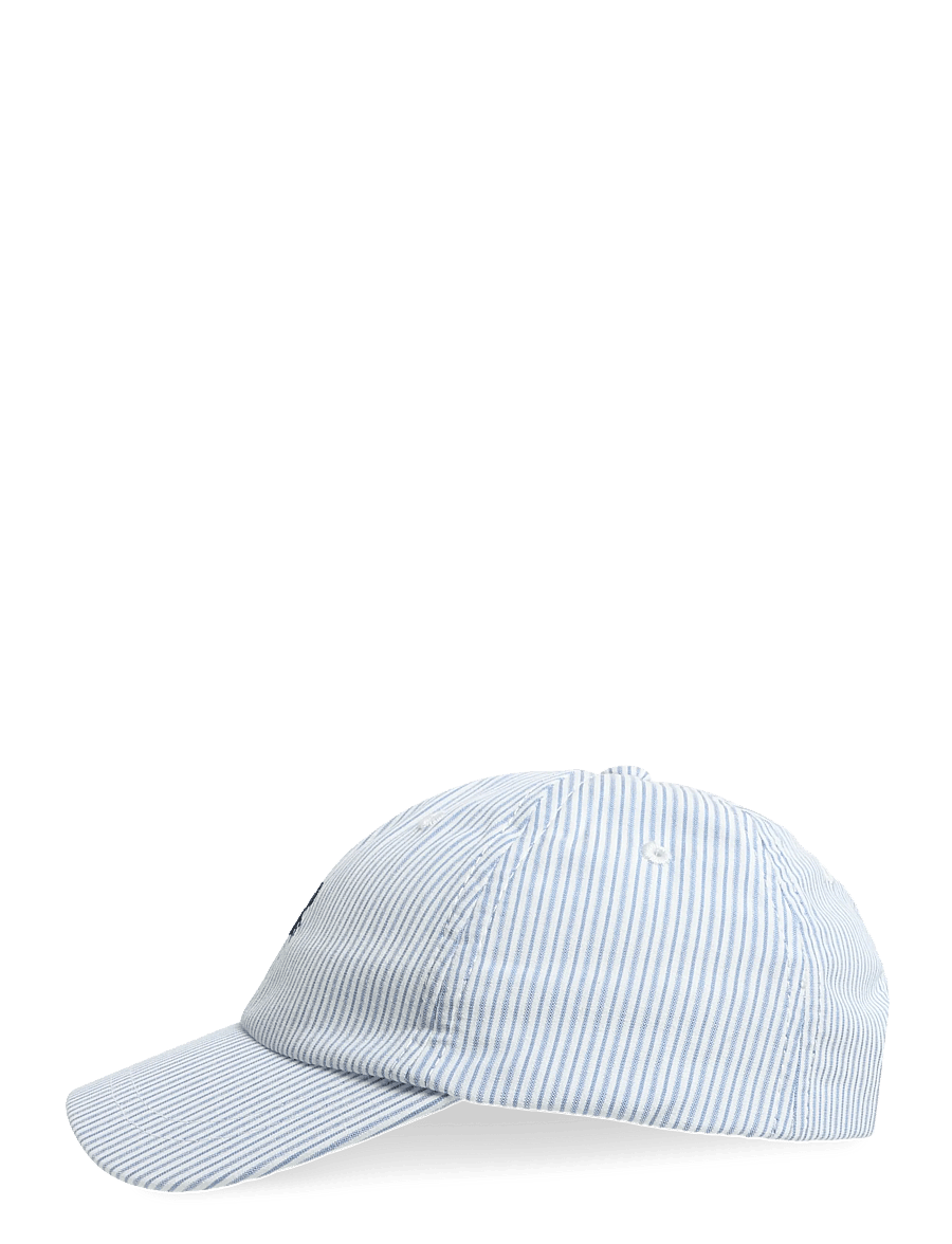Mango - Striped cap with embroidery detail - kasketter & caps - lt-pastel blue - 2