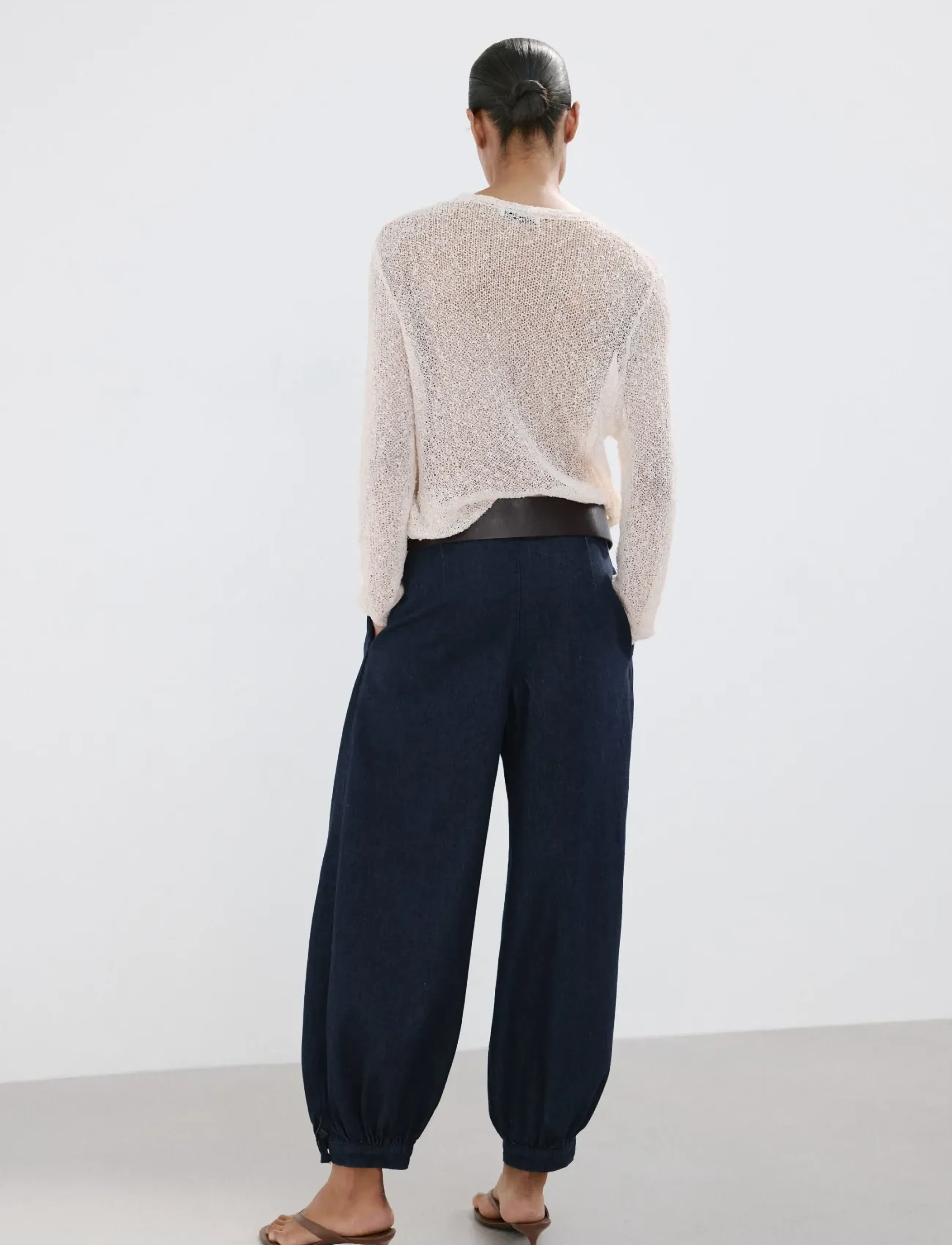 Mango - Baggy mid-rise jeans - barrel jeans - open blue - 2