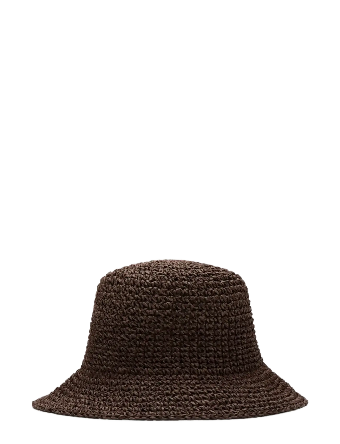 Mango Natural Fibre Bucket Hat, One Size, Brown, Hovedbeklædning > Spandhatte, Dame