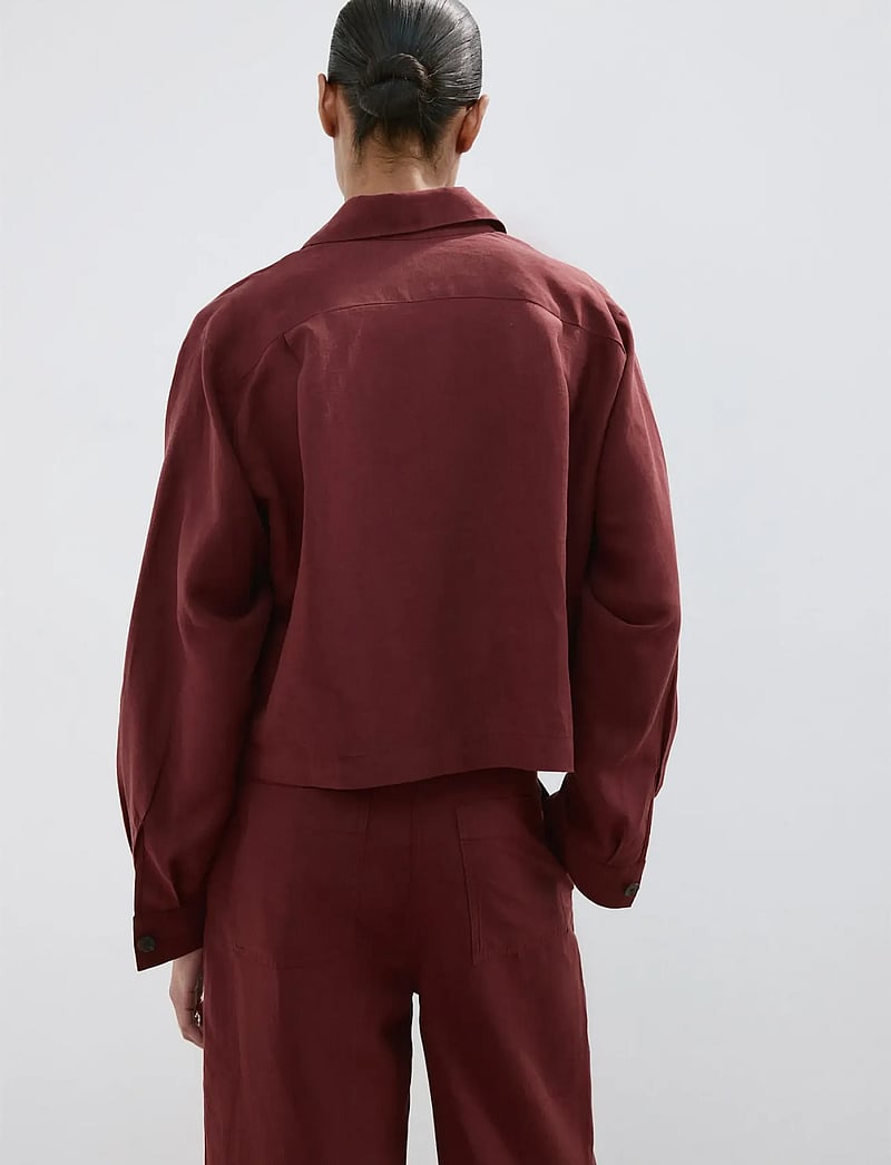 Mango - Pocket lyocell overshirt - overshirts - medium orange - 2