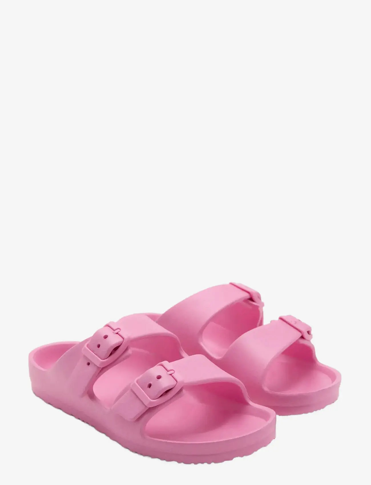 Mango - Rubberised buckle sandals - sandaler - pink - 1