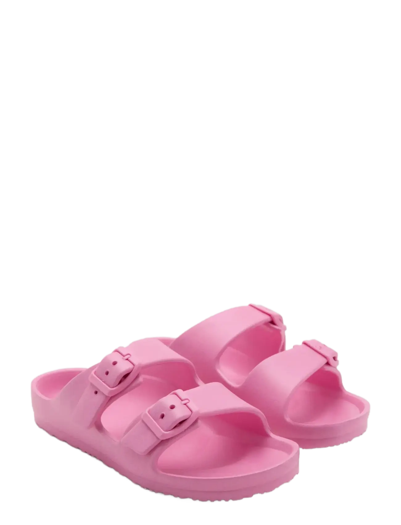 Mango - Rubberised buckle sandals - sandaler - pink - 1