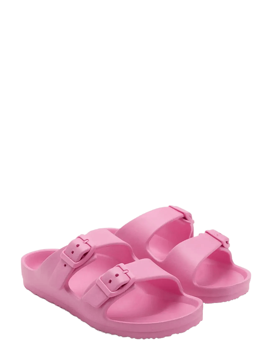Mango - Rubberised buckle sandals - sandaler - pink - 1