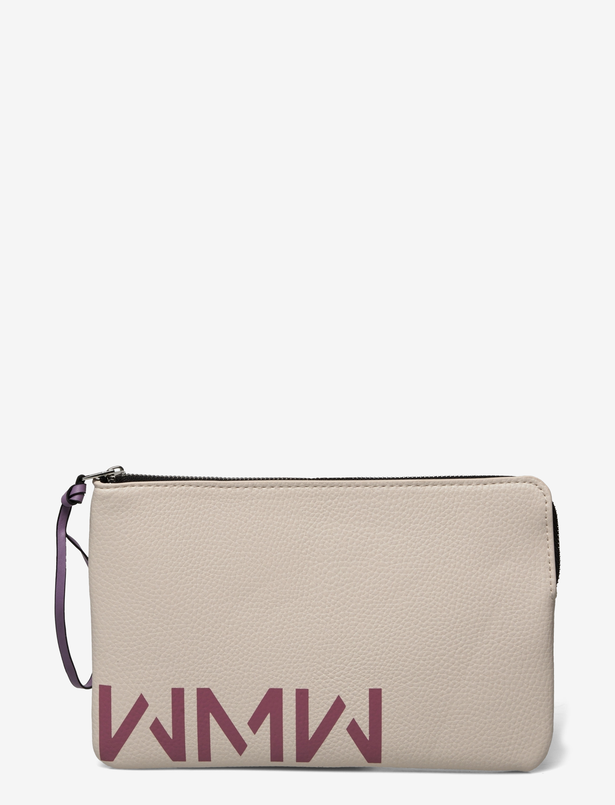 Mango - Zipped toiletry bag with logo - pink - 1