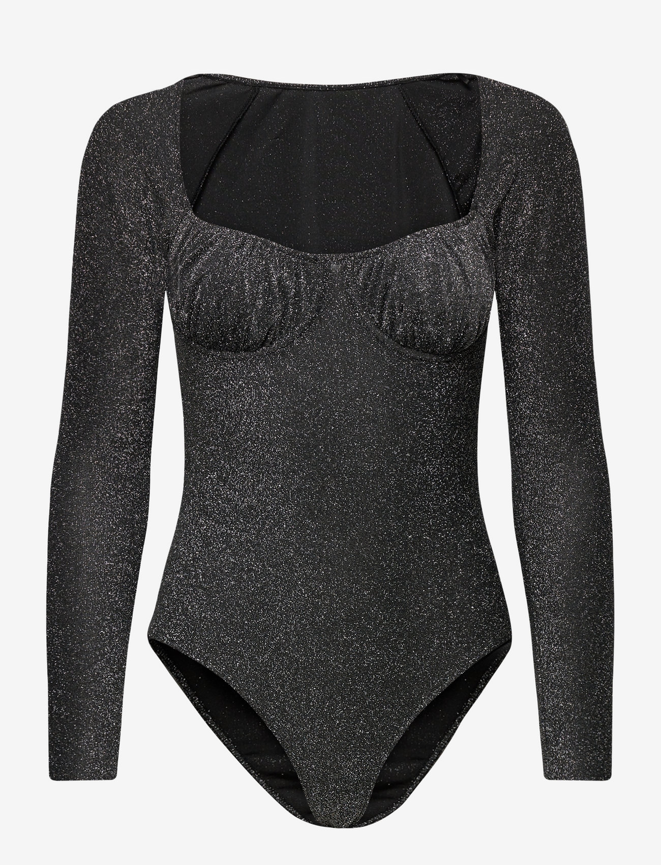 Mango - Lurex bra effect bodysui - silver - 1