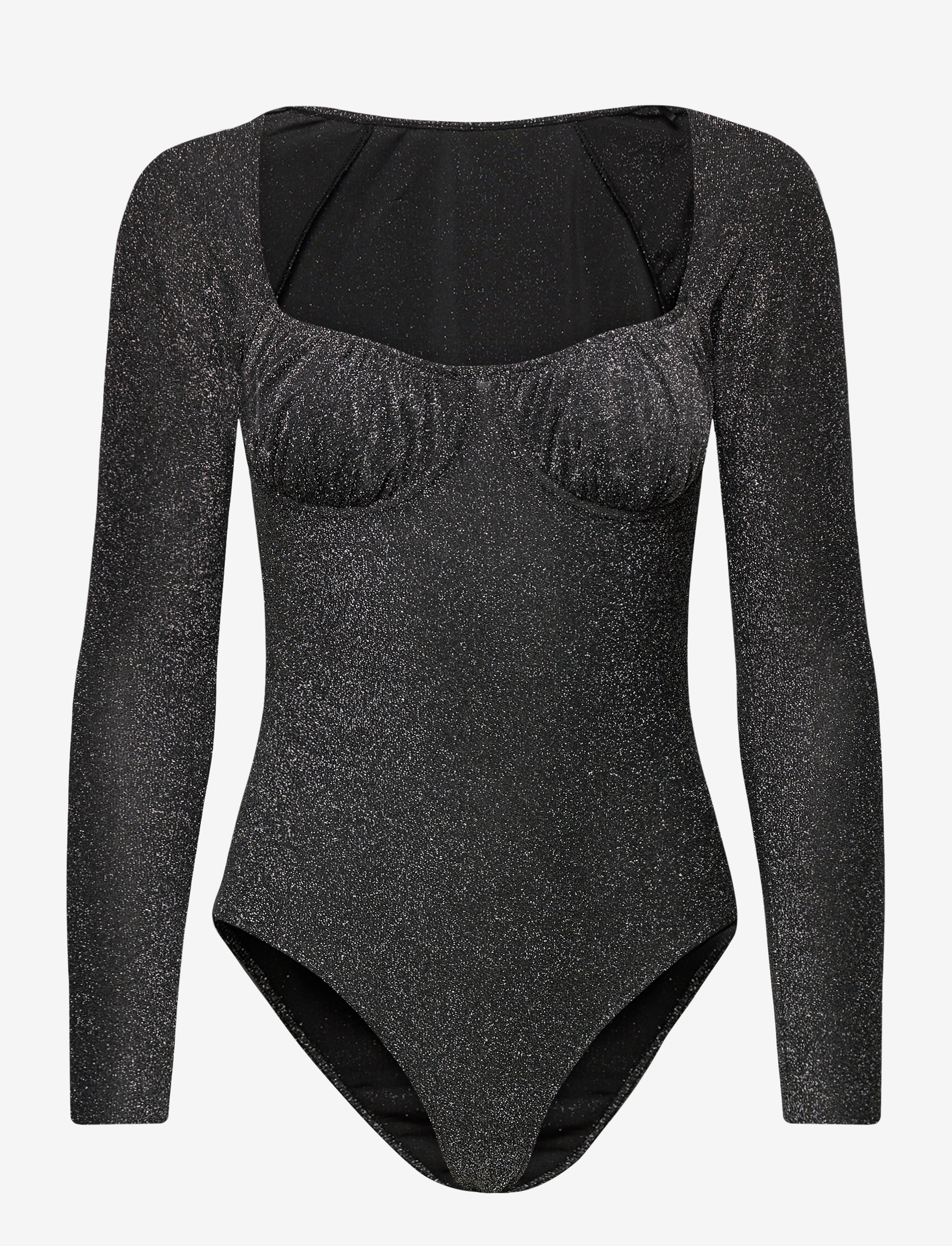Mango - Lurex bra effect bodysui - silver - 1