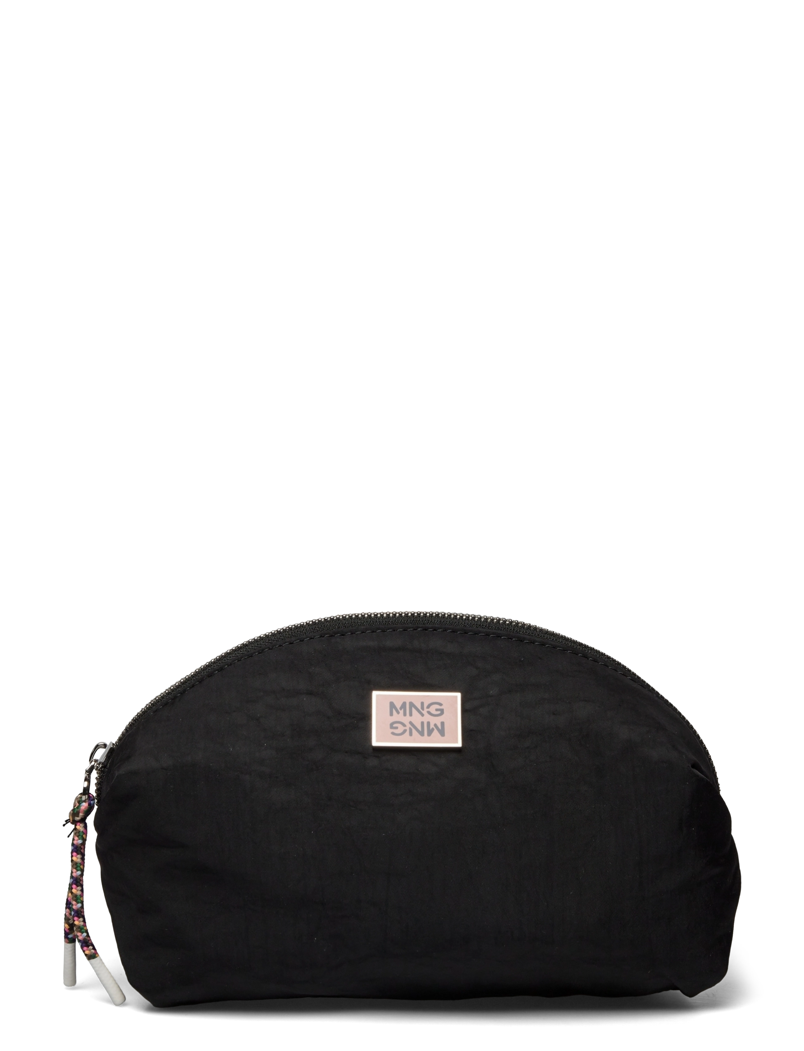 Zipped toiletry bag with logo - BLACK