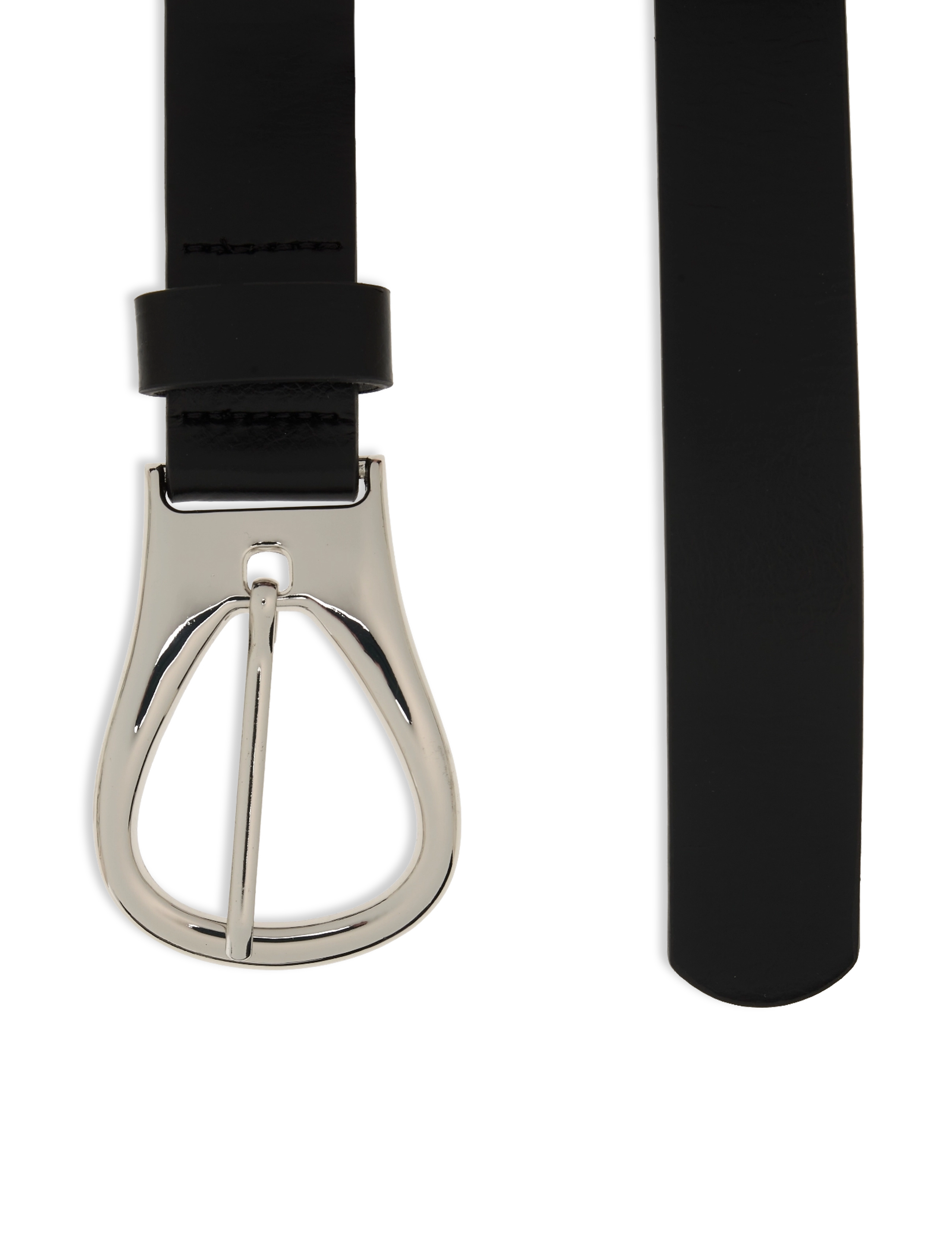 Mango - Metal buckle belt - black - 2