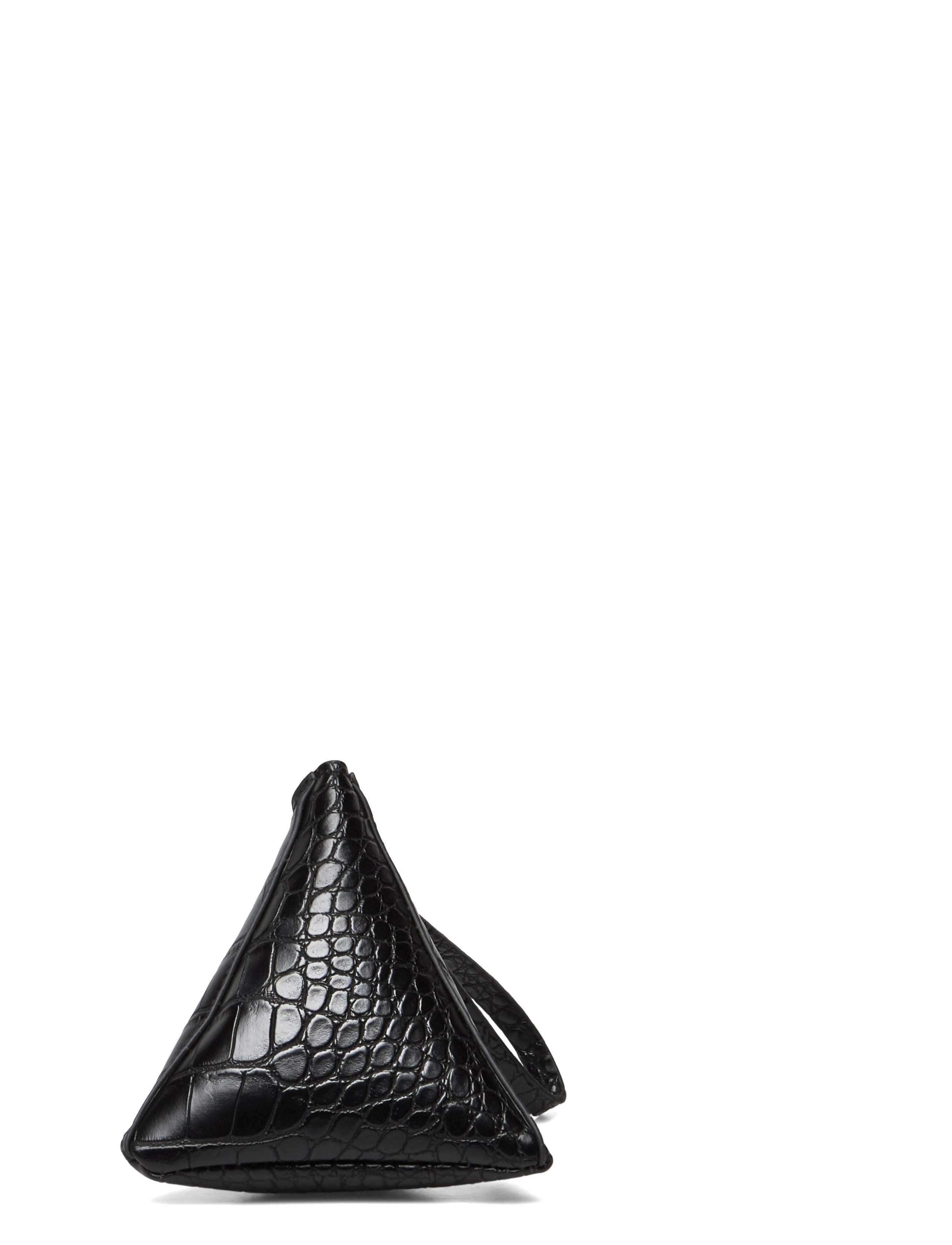 Mango - Triangle coconut purse - black - 2