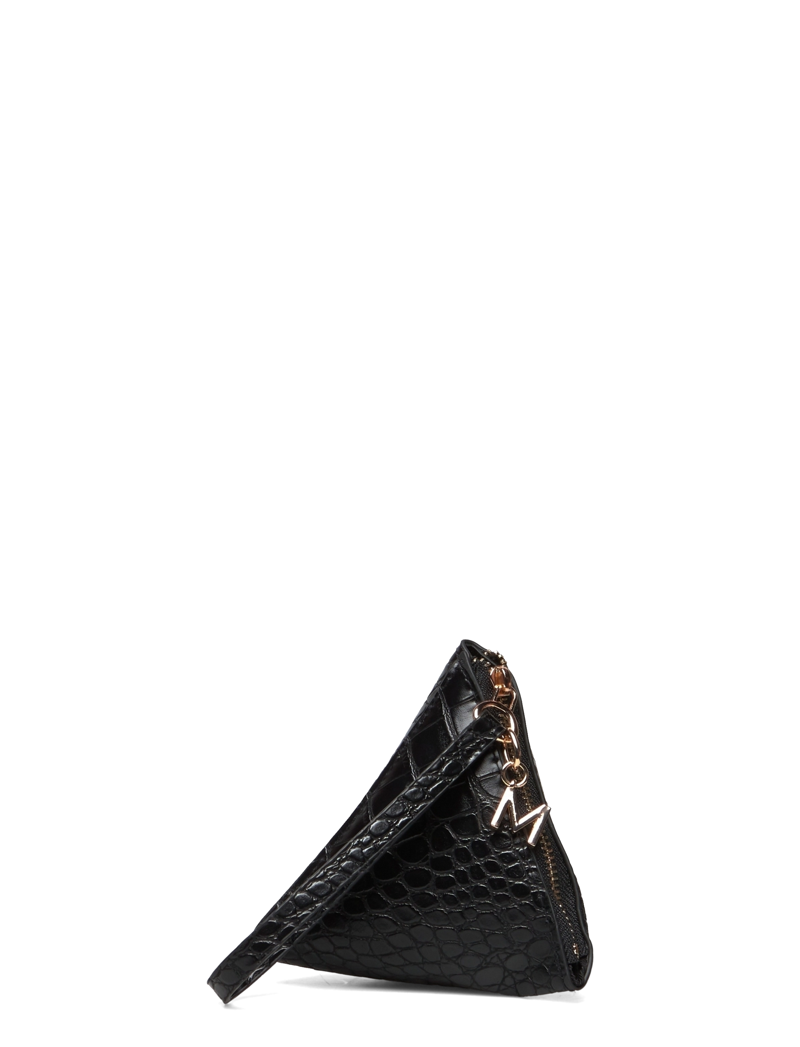 Mango - Triangle coconut purse - black - 4