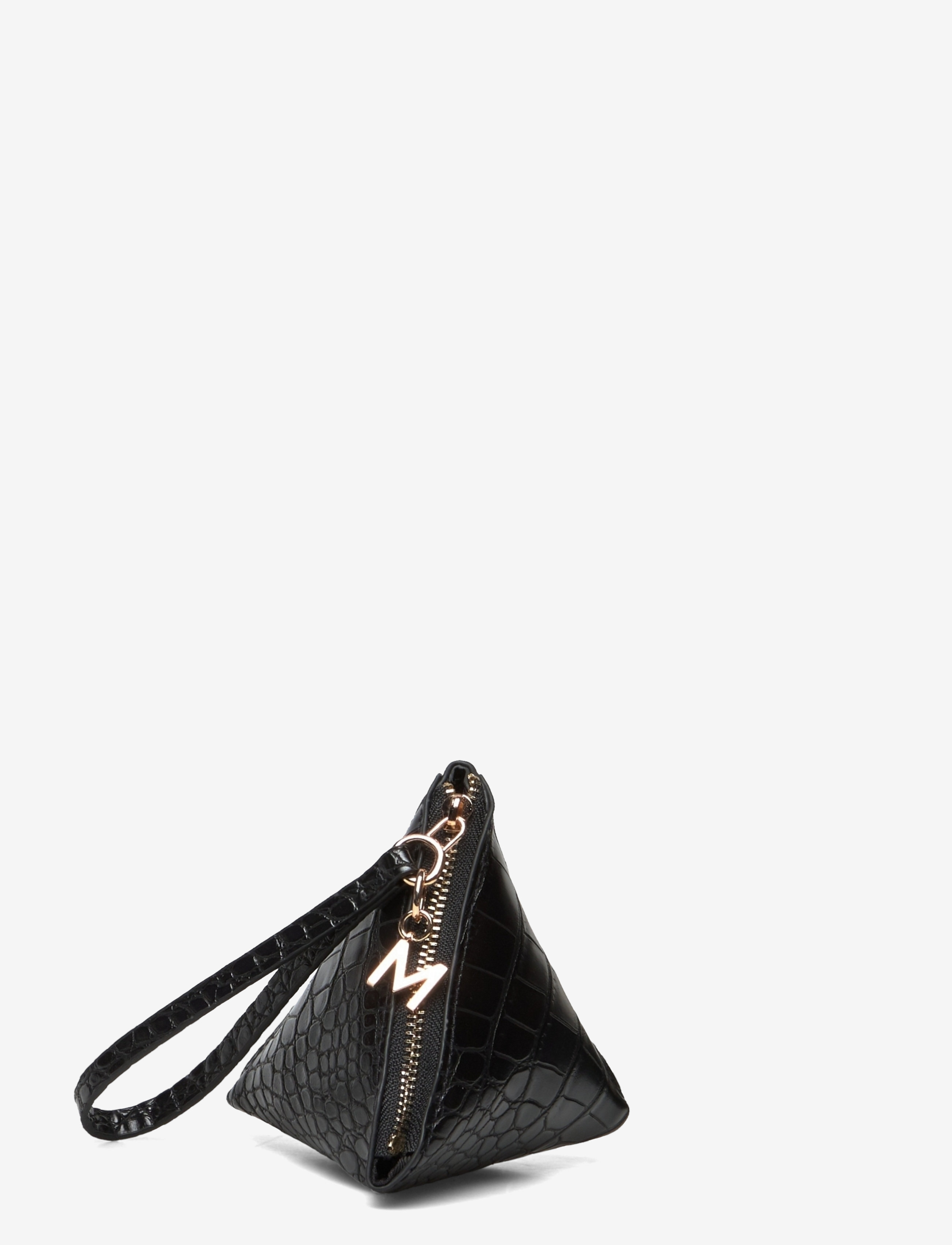 Mango - Triangle coconut purse - black - 1