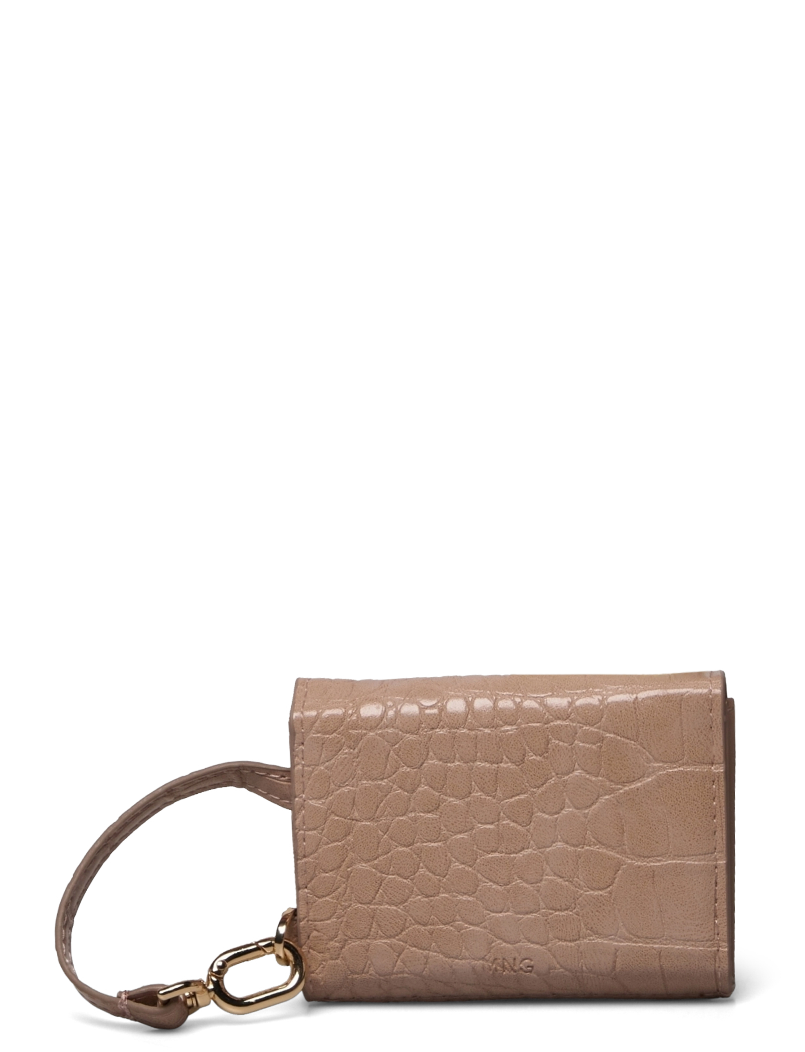Mango - Croc-effect wallet - nude - 2
