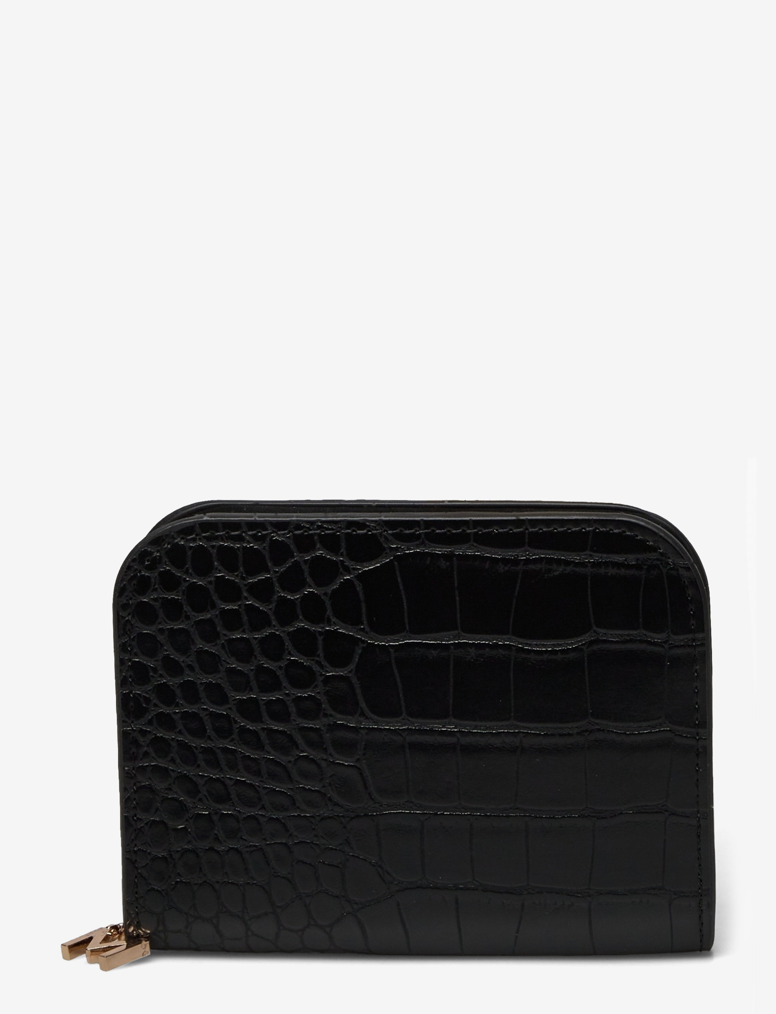 Mango - Croc-effect wallet - black - 1
