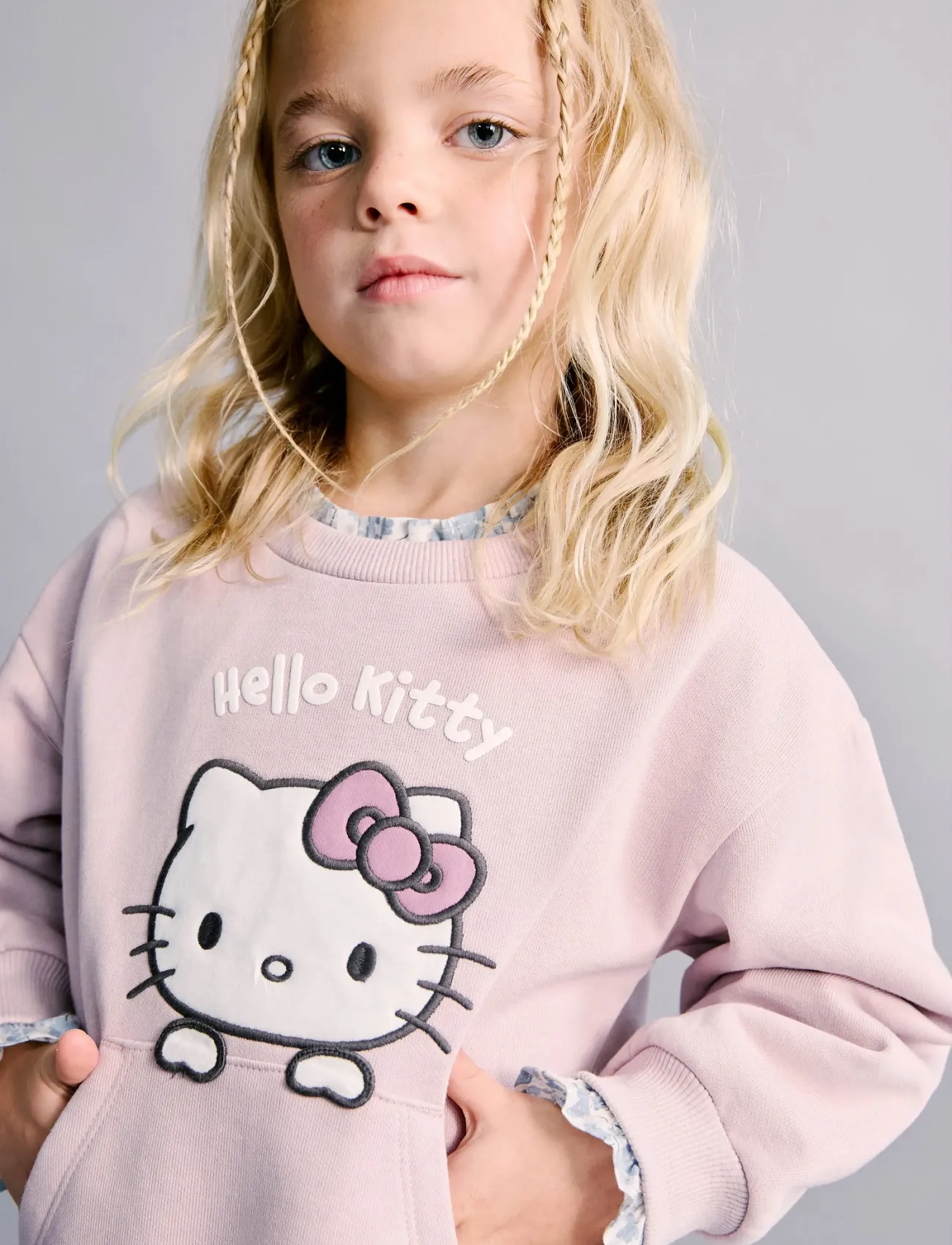 Mango Hello Kitty Sweatshirt, 2-3, Pink, Sweatshirts & Hættetrøjer > Sweatshirts, Børn