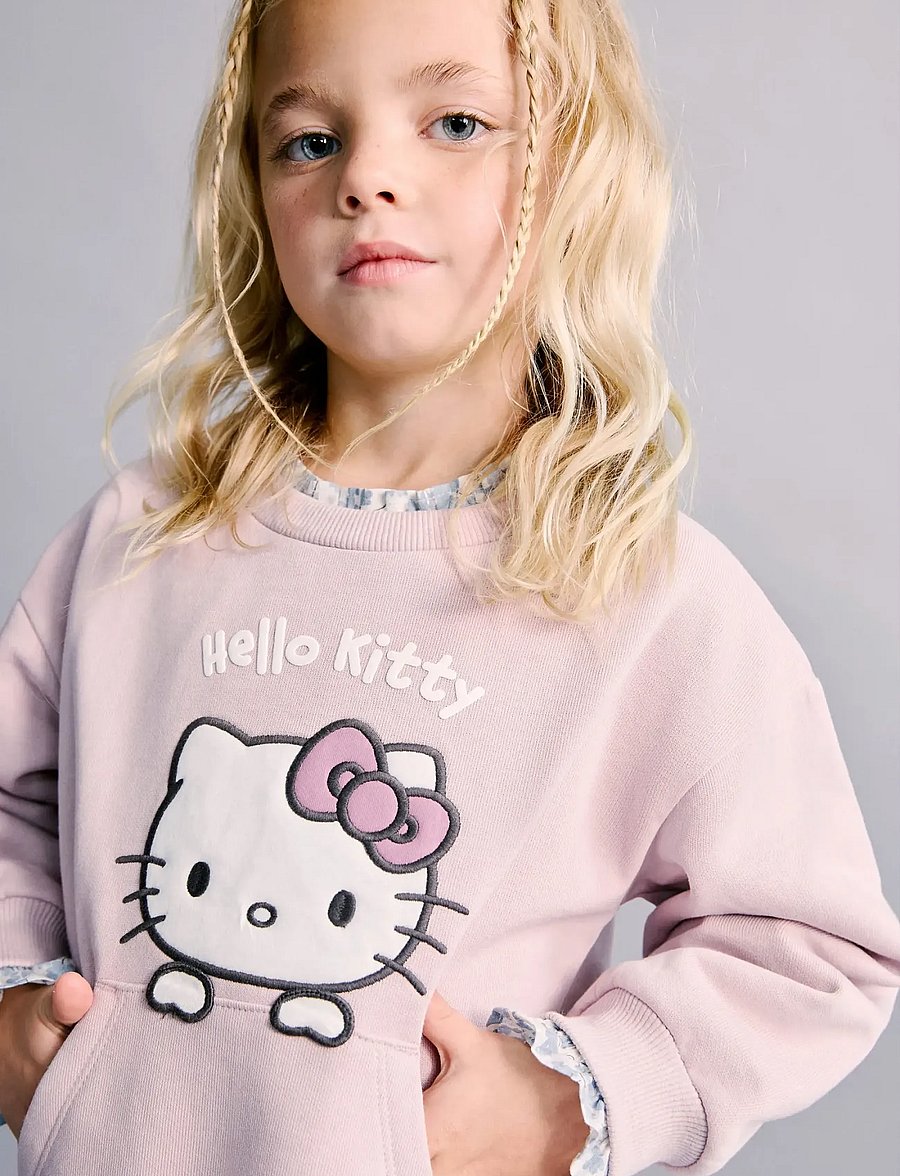 Mango - Hello Kitty sweatshirt - sweatshirts - pink - 0