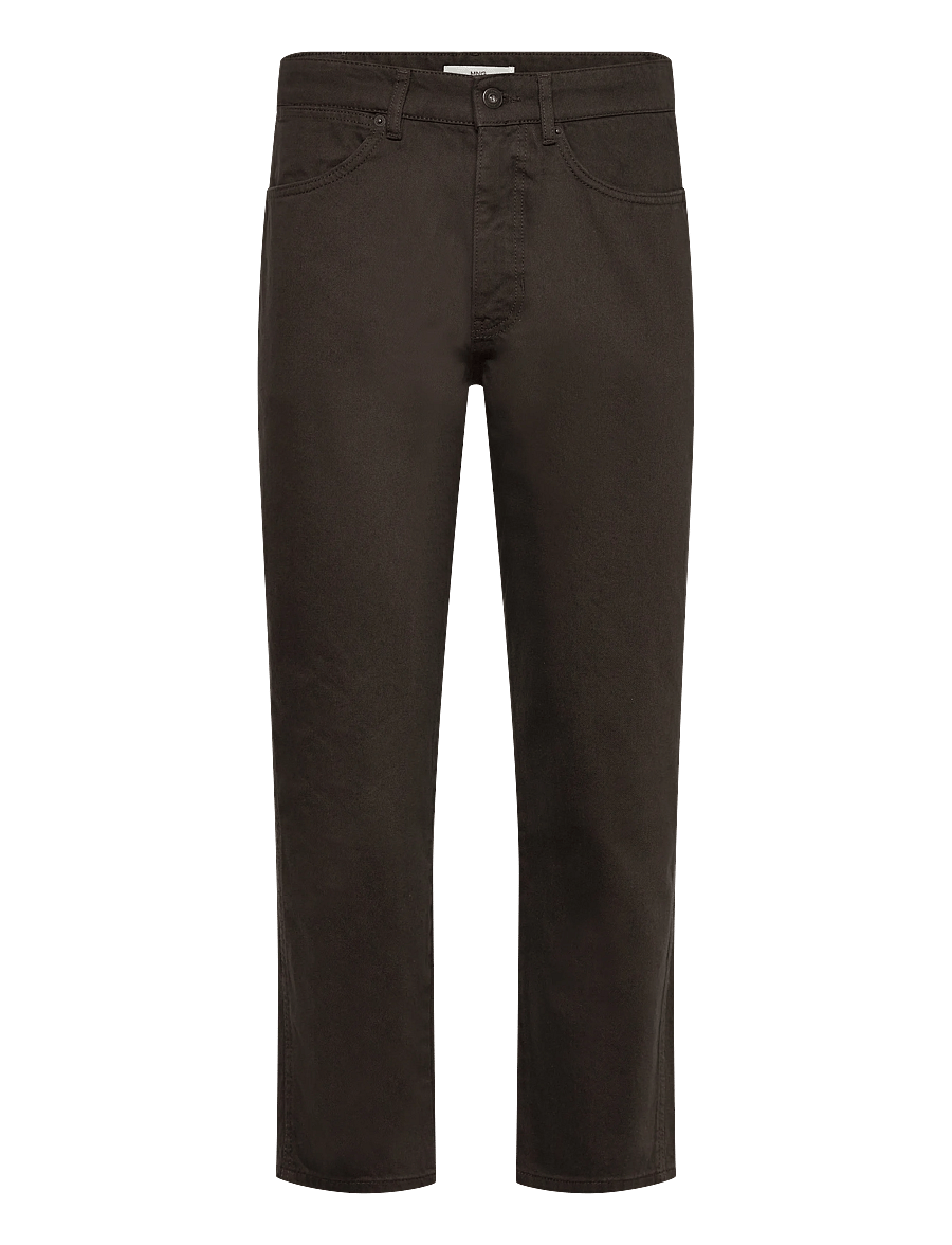Mango - Regular fit cotton jeans - regular jeans - dark brown - 1