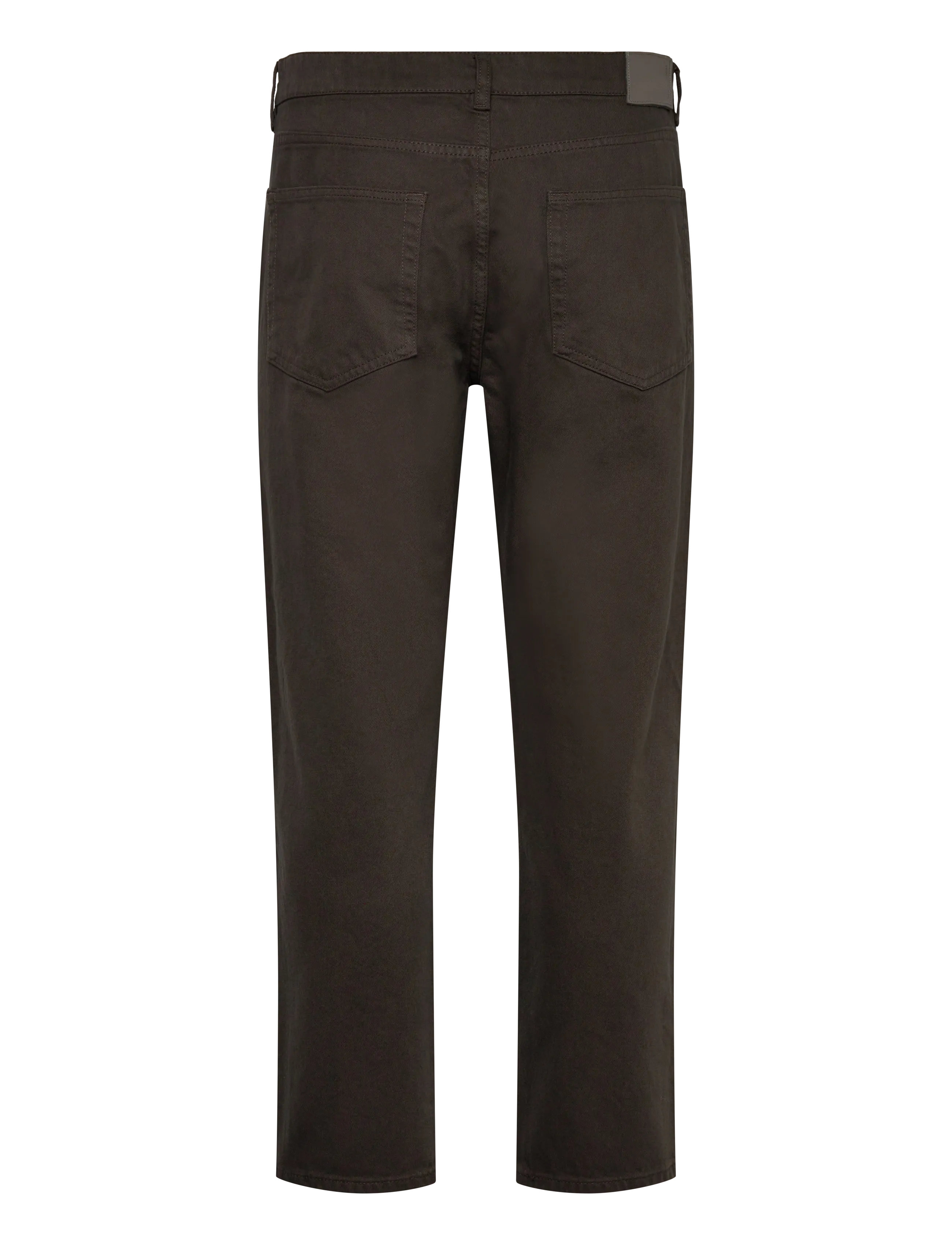 Mango - Regular fit cotton jeans - housut & farkut - dark brown - 2