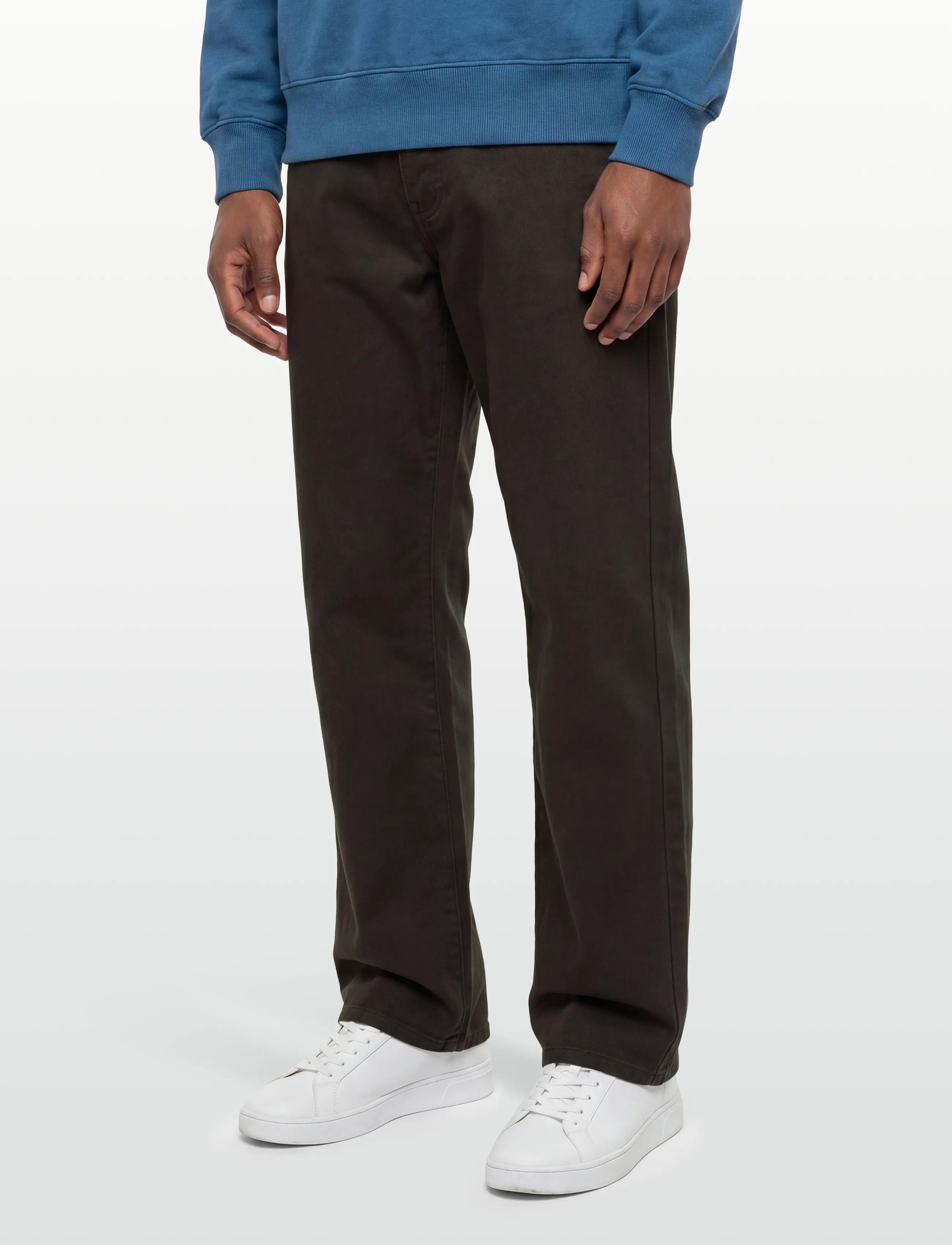 Mango - Regular fit cotton jeans - housut & farkut - dark brown - 3