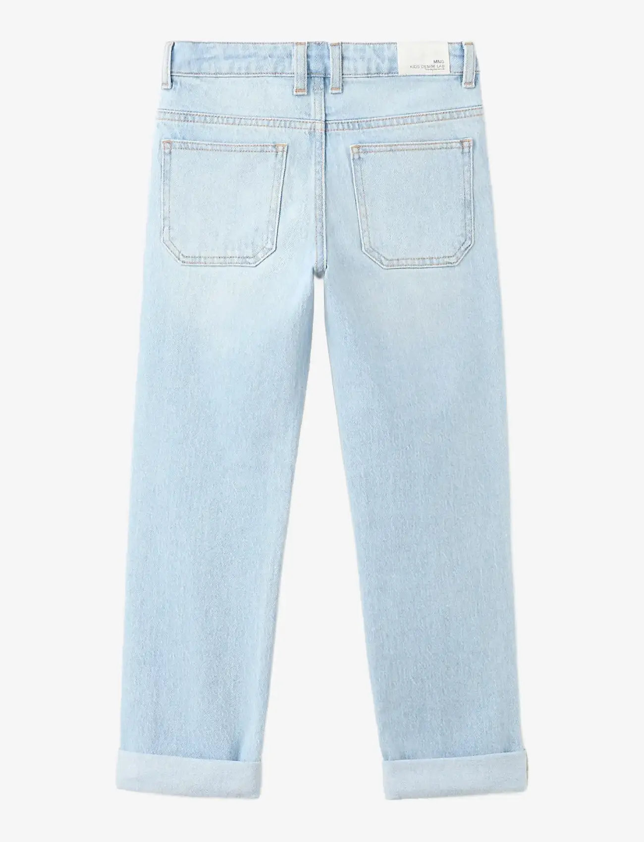 Mango - Turned-up straight jeans - regular jeans - open blue - 2