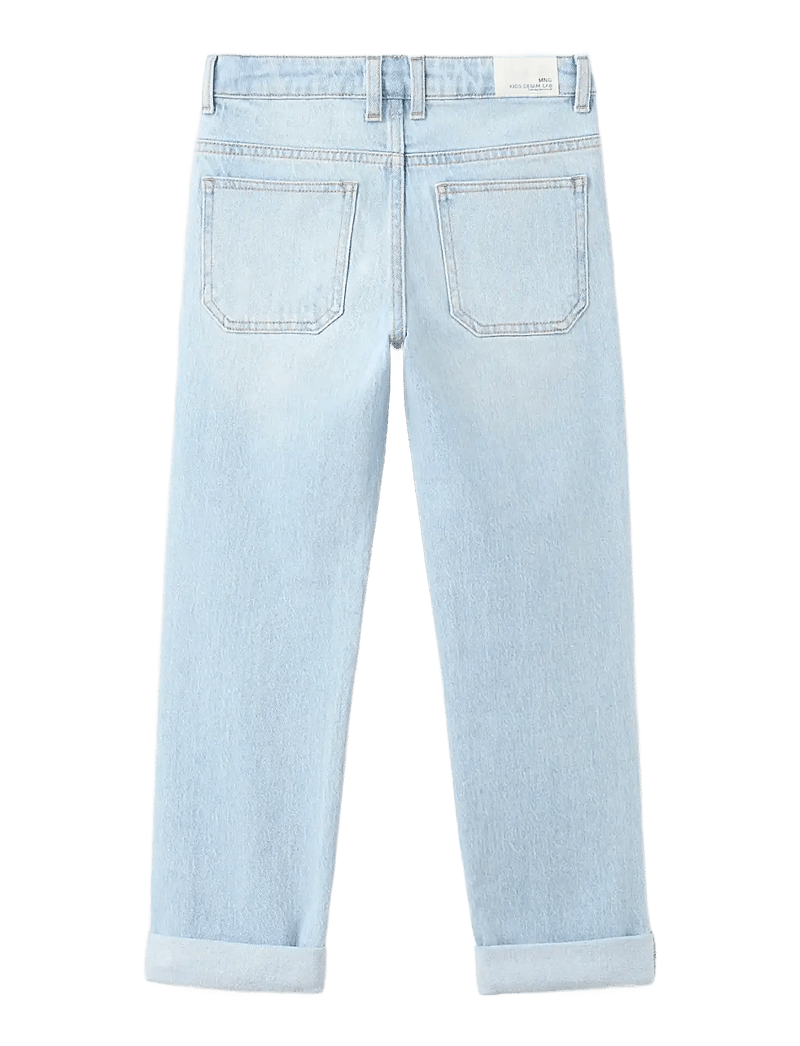 Mango - Turned-up straight jeans - regular jeans - open blue - 2