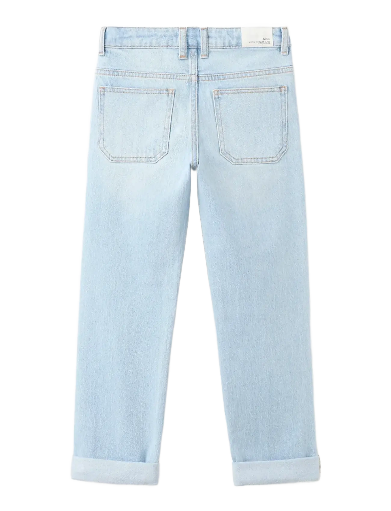 Mango - Turned-up straight jeans - regular jeans - open blue - 2