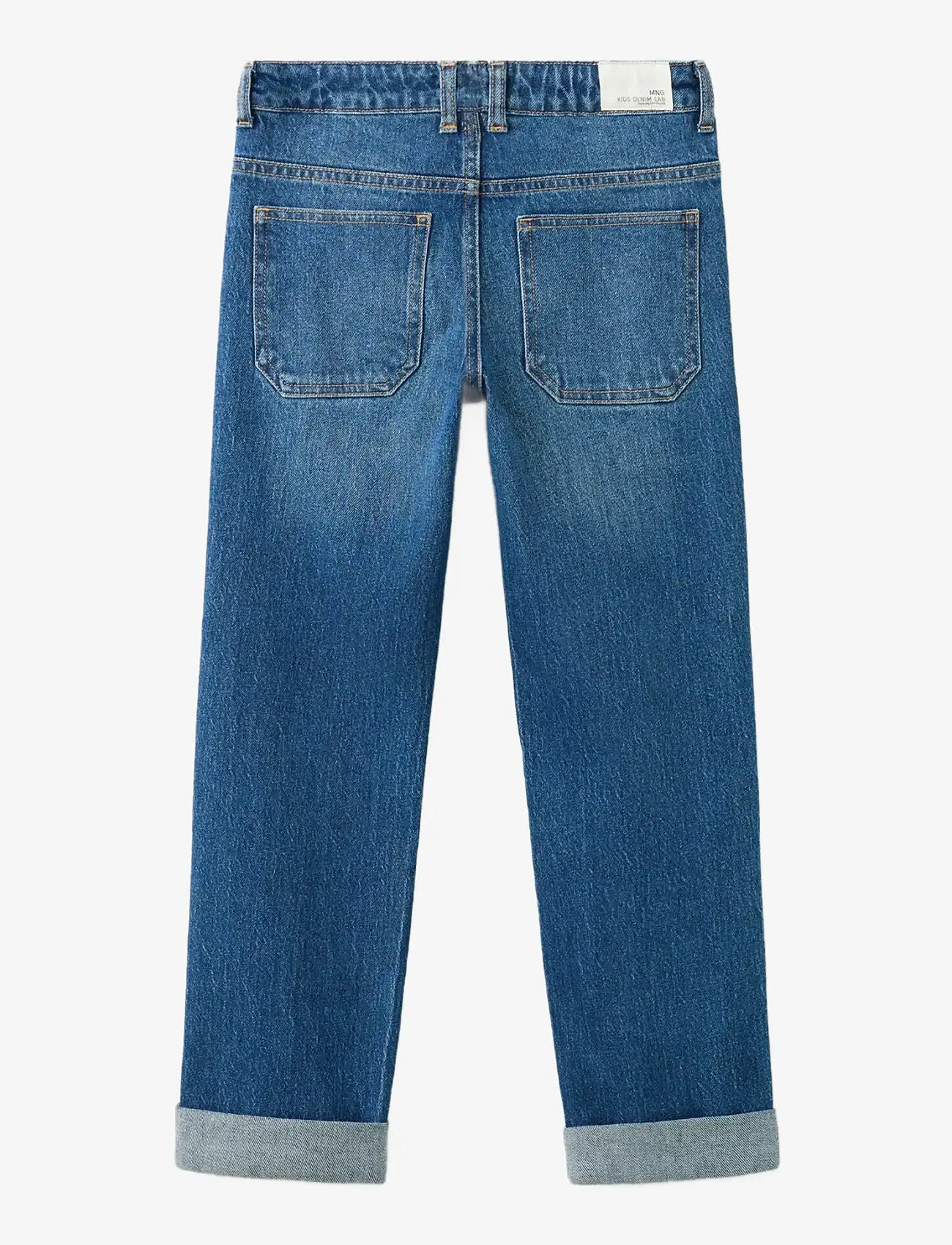 Mango - Turned-up straight jeans - regular jeans - open blue - 1