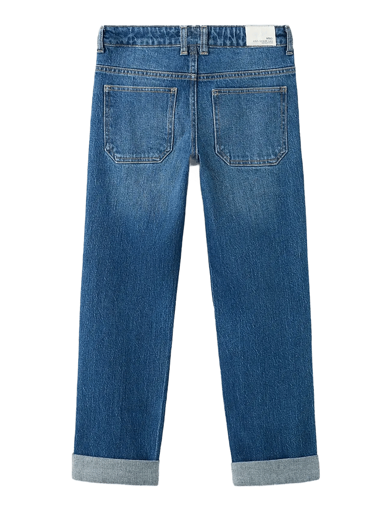 Mango - Turned-up straight jeans - regular jeans - open blue - 1