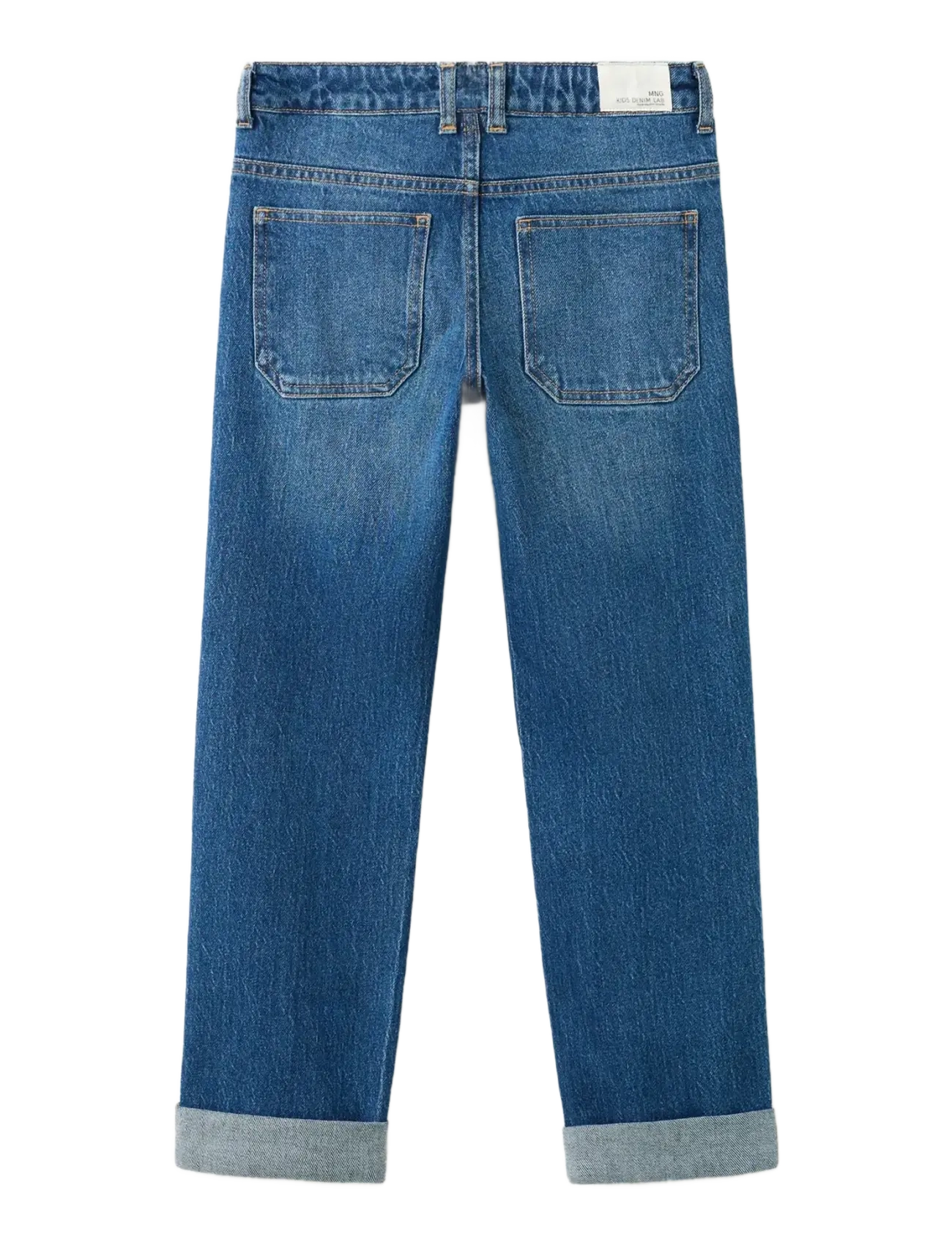 Mango - Turned-up straight jeans - regular jeans - open blue - 1