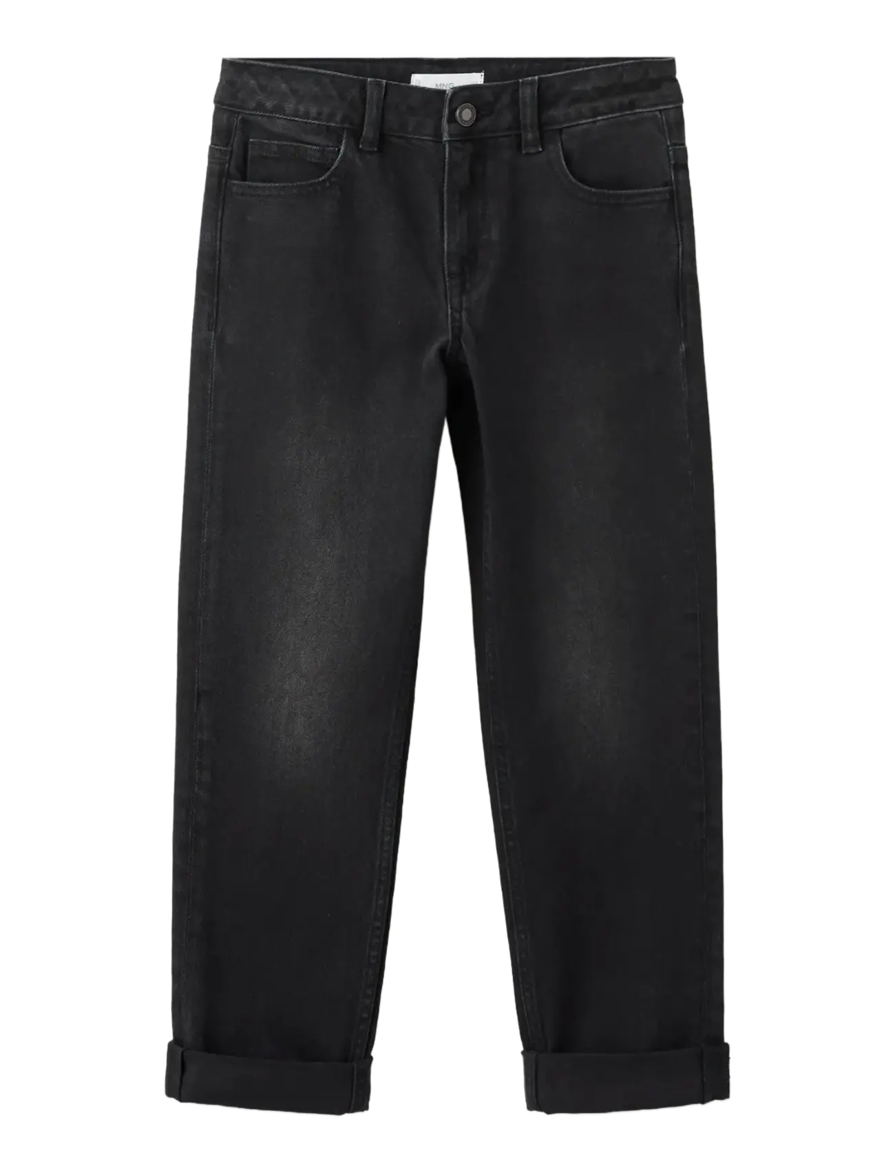 Turned-up straight jeans - OPEN GREY