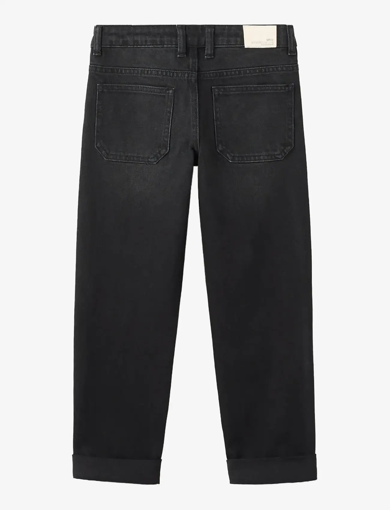 Mango - Turned-up straight jeans - regular jeans - open grey - 1