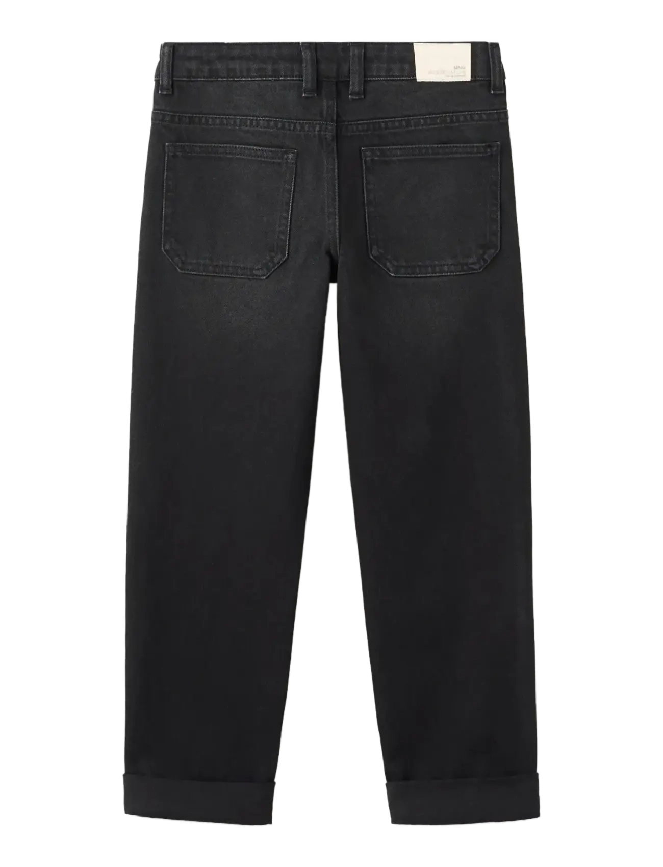 Mango - Turned-up straight jeans - regular jeans - open grey - 1