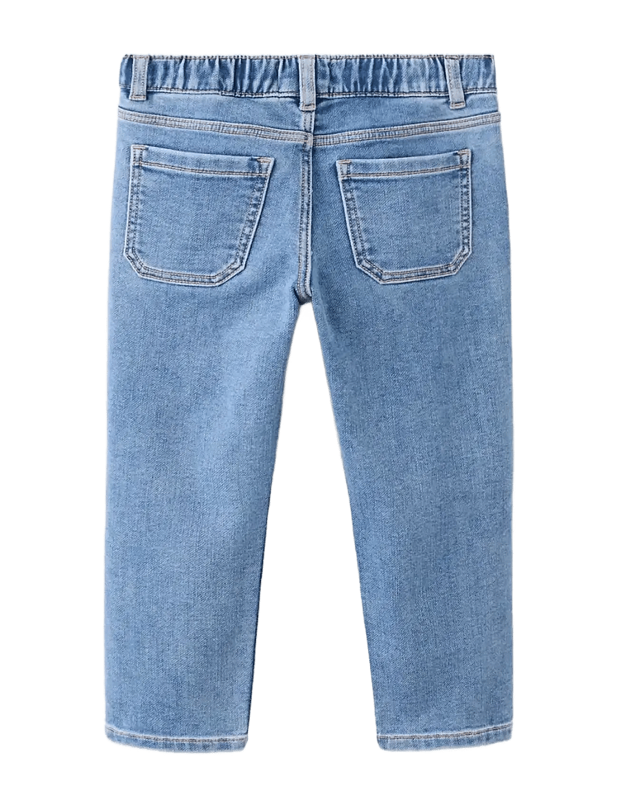 Mango - Slim fit jeans with cord drawstring - skinny jeans - open blue - 1