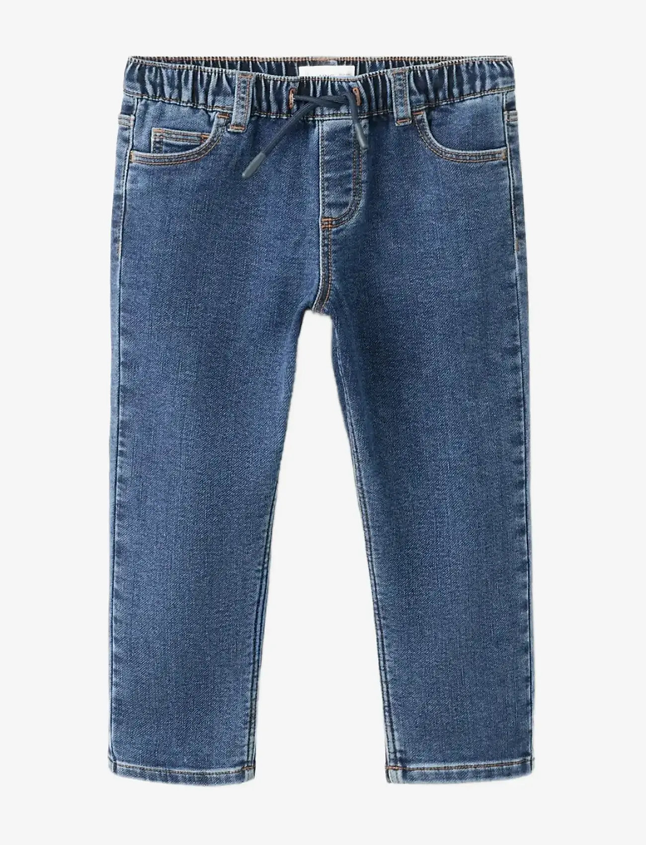 Mango - Slim fit jeans with cord drawstring - skinny jeans - open blue - 0