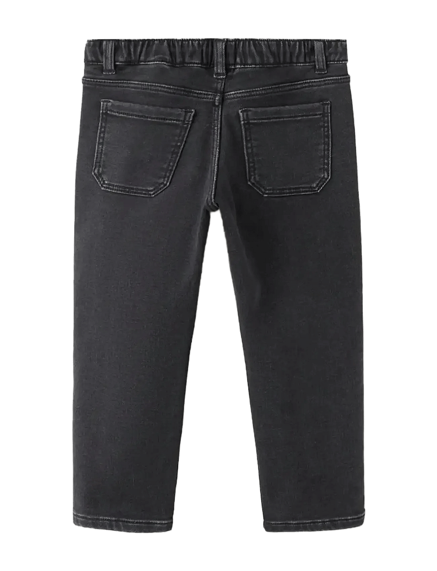 Mango - Slim fit jeans with cord drawstring - skinny jeans - open grey - 1