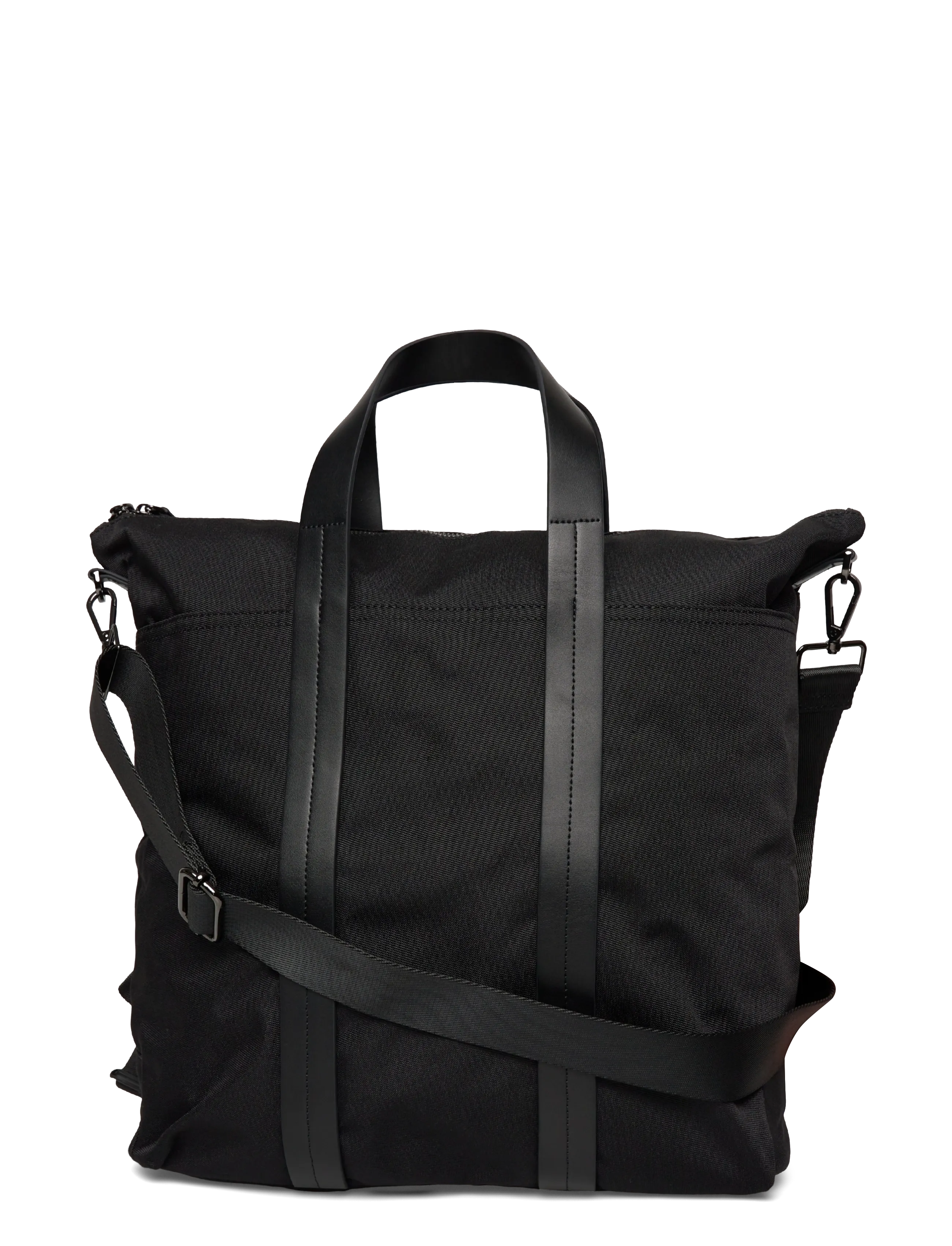 Mango Multi-Functional Combined Leather Bag, One Size, Black, Backpacks > Smart Backpacks, Herre