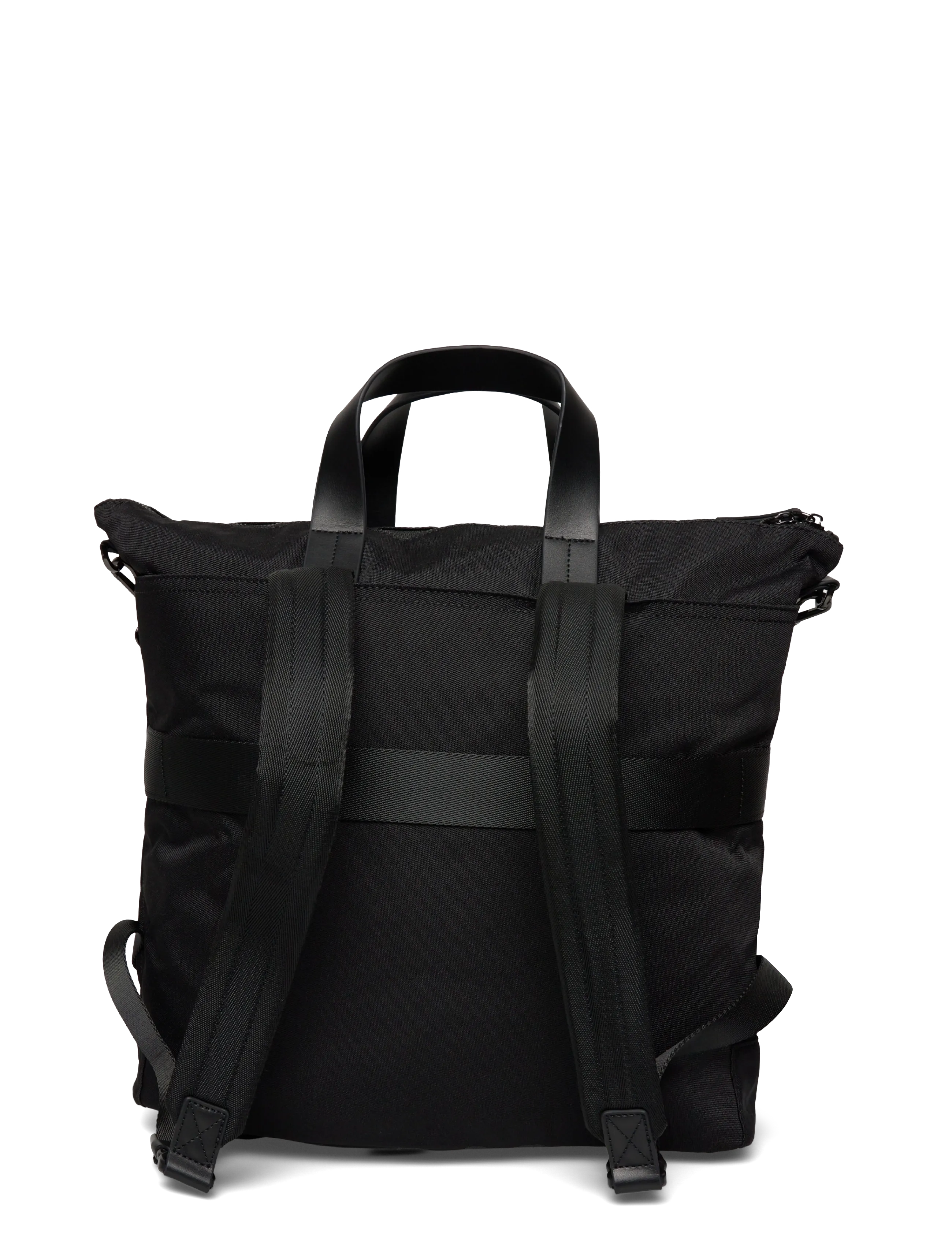 Mango - Multi-functional combined leather bag - vacation essentials - black - 1