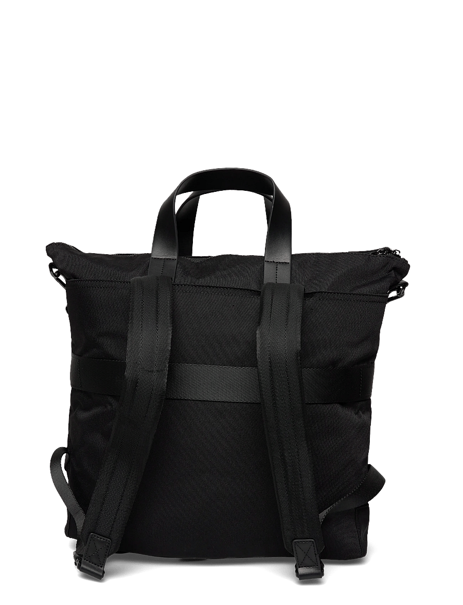 Mango - Multi-functional combined leather bag - vacation essentials - black - 1