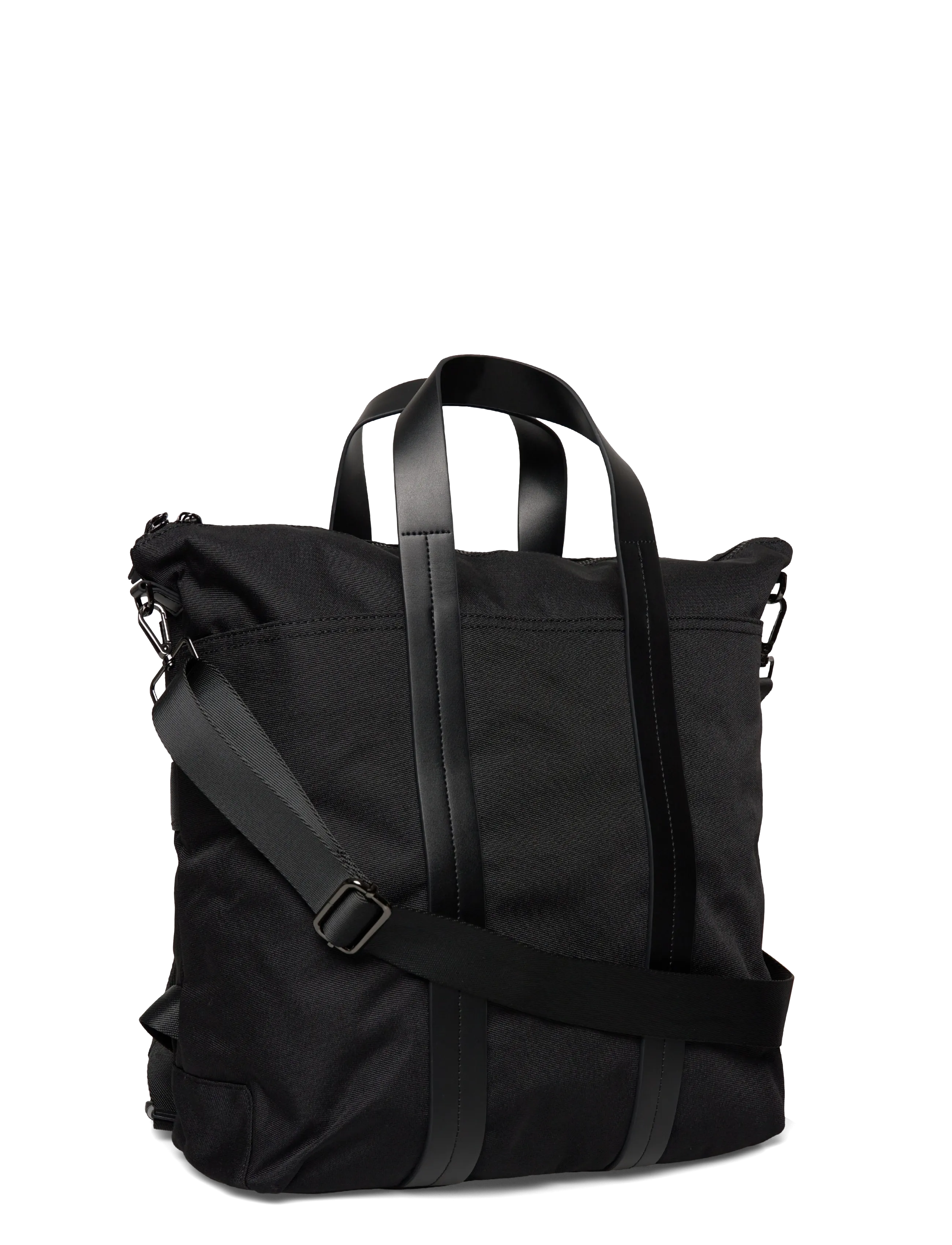 Mango - Multi-functional combined leather bag - vacation essentials - black - 2