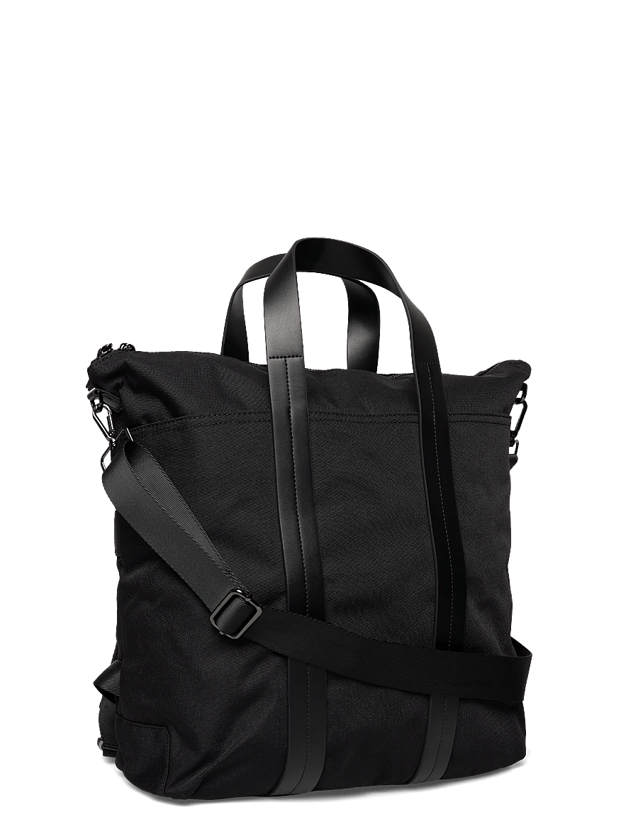 Mango - Multi-functional combined leather bag - vacation essentials - black - 2