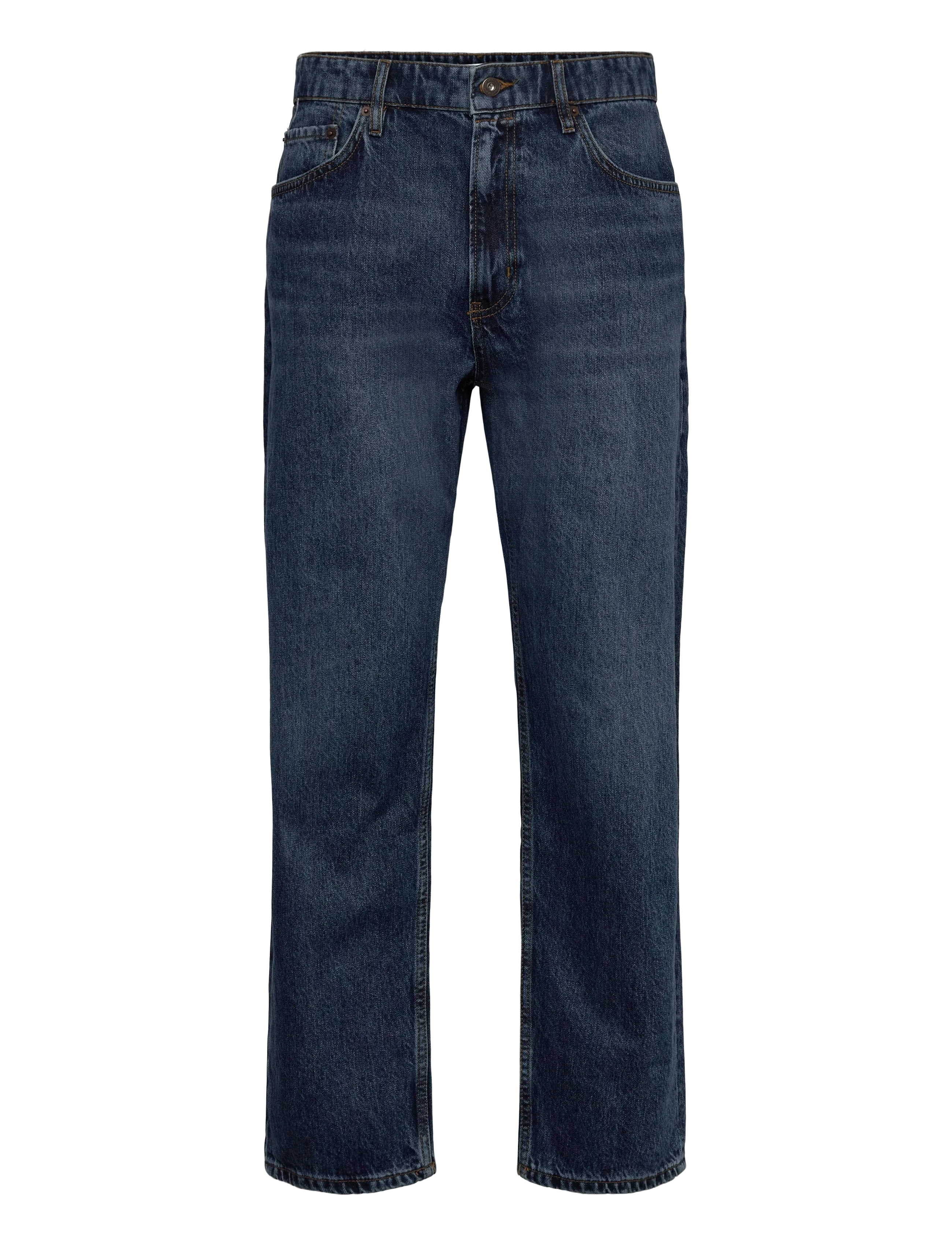MANGO Moby Straight-Fit Dunkel-Wash Jeans Blau - 42 - Herren