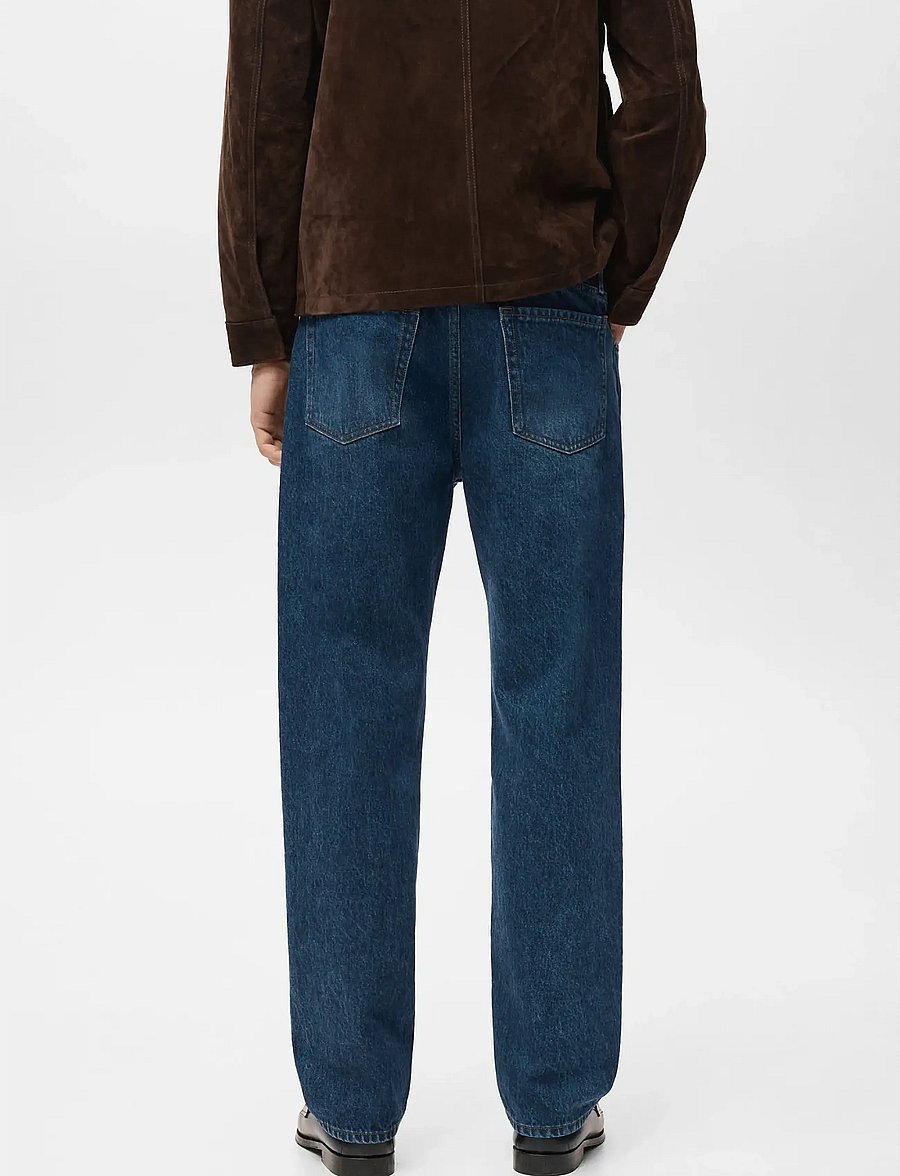 Mango - Moby straight-fit dark-wash jeans - regular jeans - open blue - 3