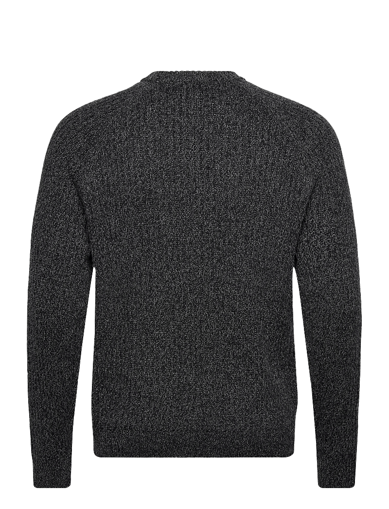 Mango - Wool-blend rib-knit sweater - rund hals - dark grey - 2