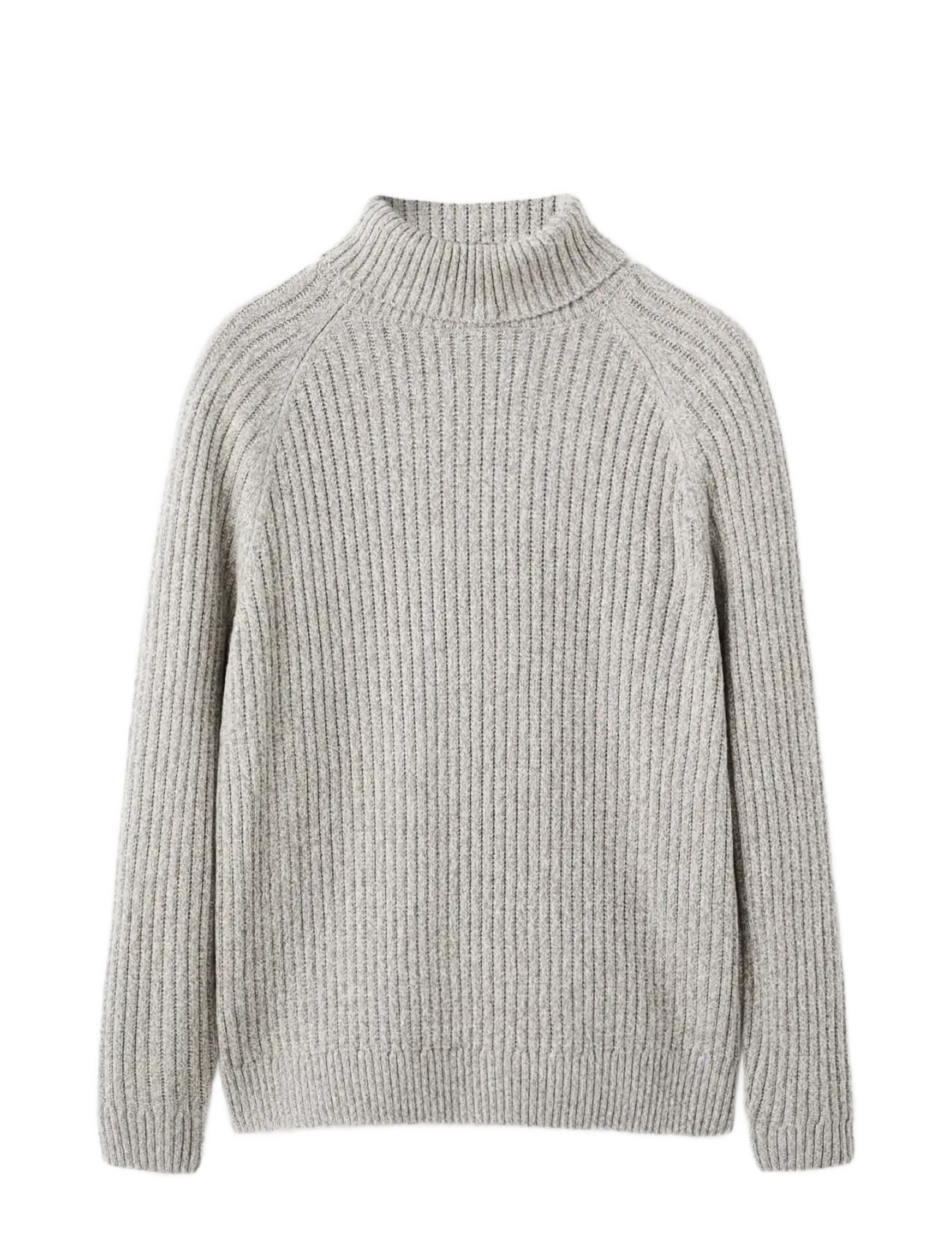 Mango Wool-blend turtleneck sweater - Winter deals - LIGHT BEIGE / grey