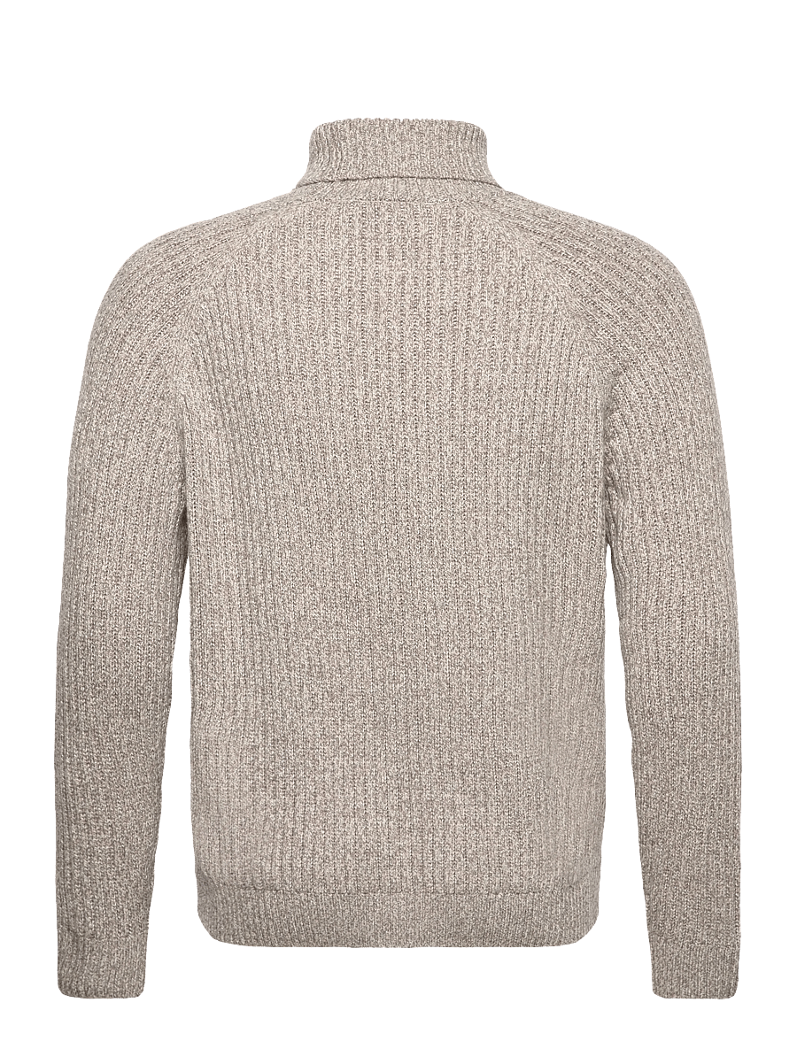 Mango - Wool-blend turtleneck sweater - polokrage - light beige - 2