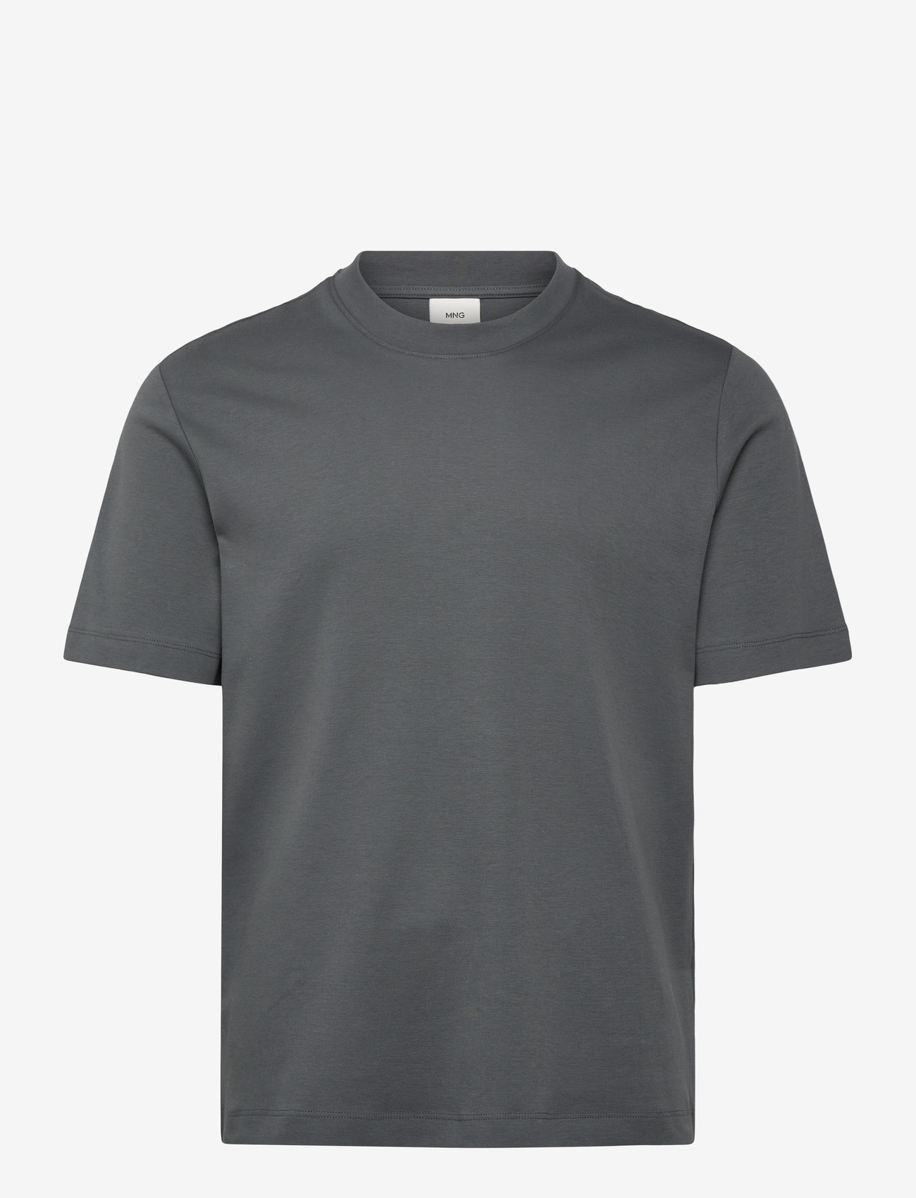 Mango - Medium weight regular fit T-shirt - efterårstøj - dark blue - 1