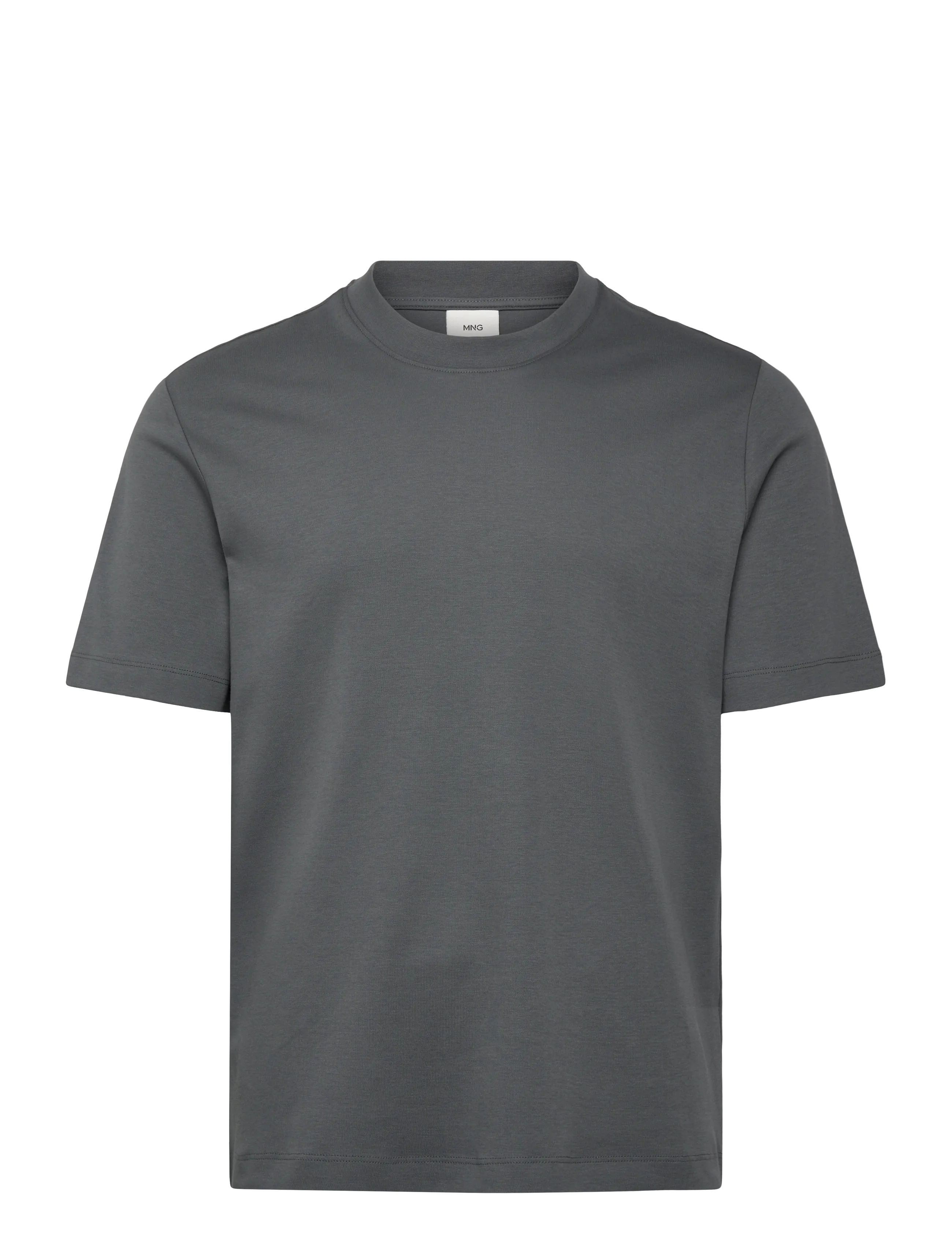 Mango Medium weight regular fit T-shirt - T-shirts - DARK BLUE / grey