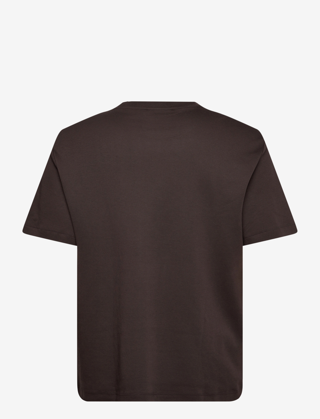 Mango - Medium weight regular fit T-shirt - laveste priser - dark brown - 2