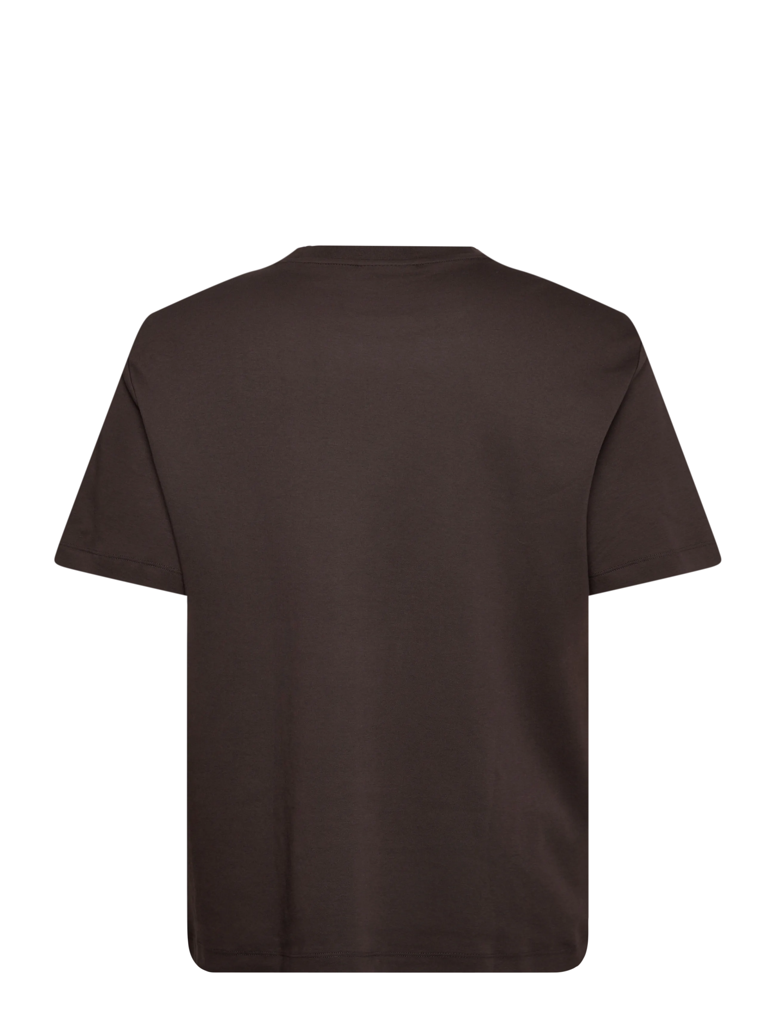 Mango - Medium weight regular fit T-shirt - kortærmede t-shirts - dark brown - 2