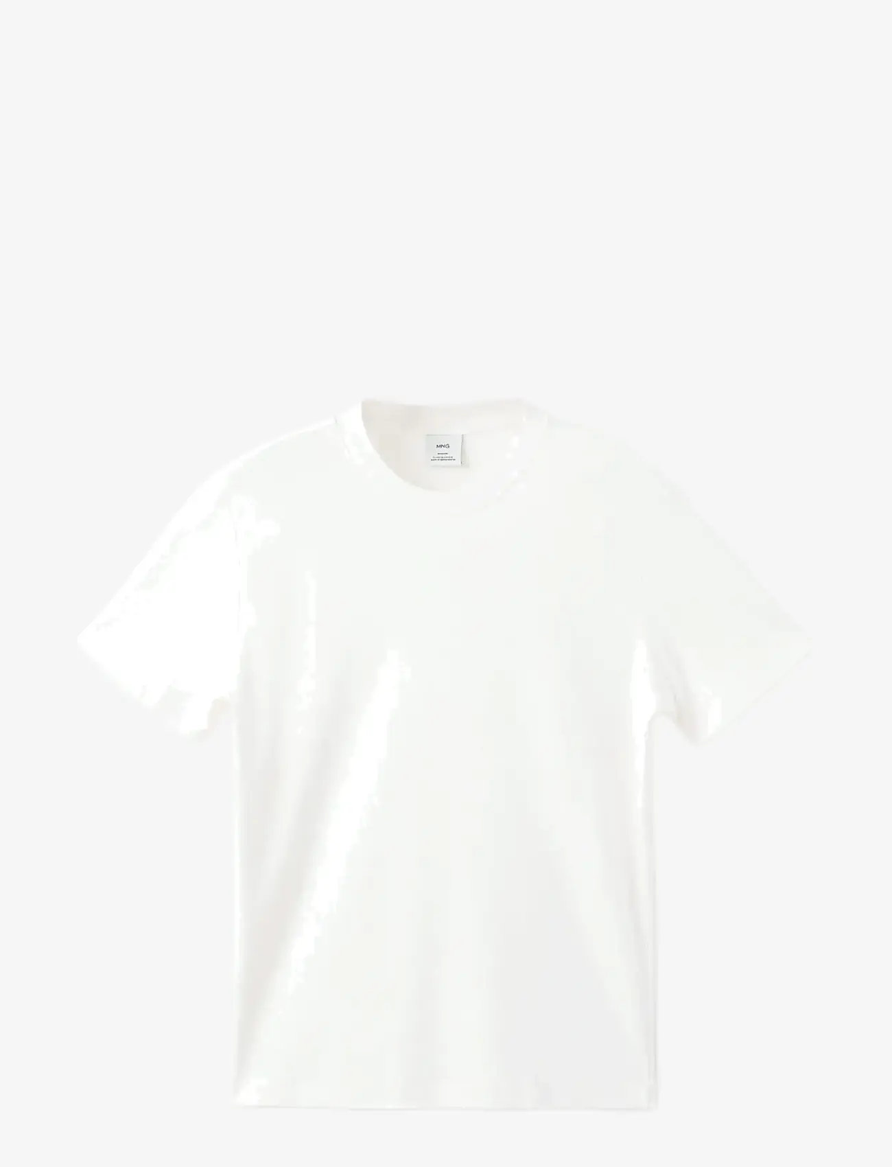 Mango - Medium weight regular fit T-shirt - kurzärmelig - natural white - 1