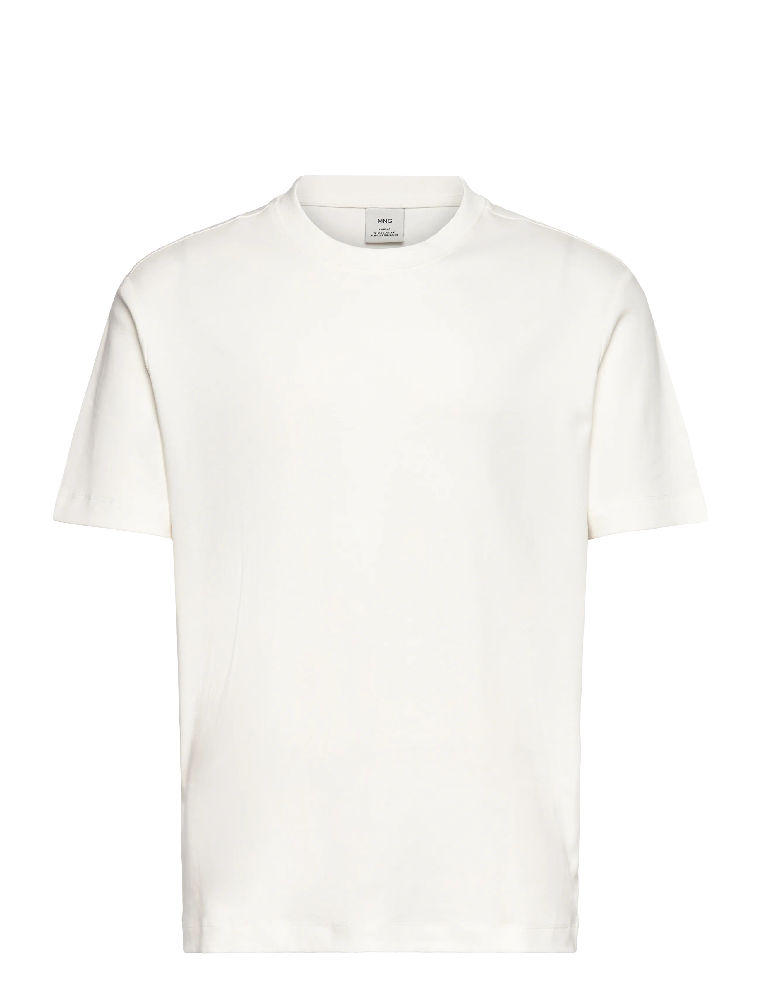 Mango Medium weight regular fit T-shirt - Kläder - NATURAL WHITE / white